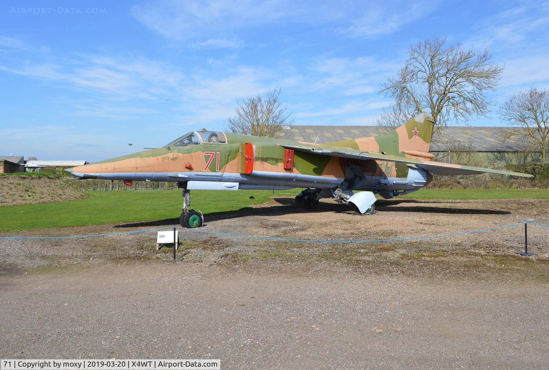 71, Mikoyan-Gurevich MiG-27K C/N 61912507006, Mikoyan-Gurevich MiG-27K NATO Code Name: FLOGGER at Winthorpe.