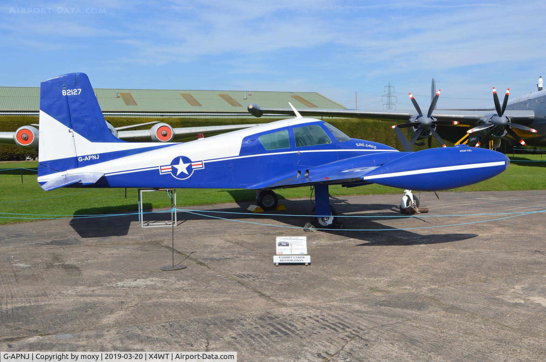 G-APNJ, Cessna 310 C/N 35335, Cessna 310 in spurious military markings at Winthorpe.