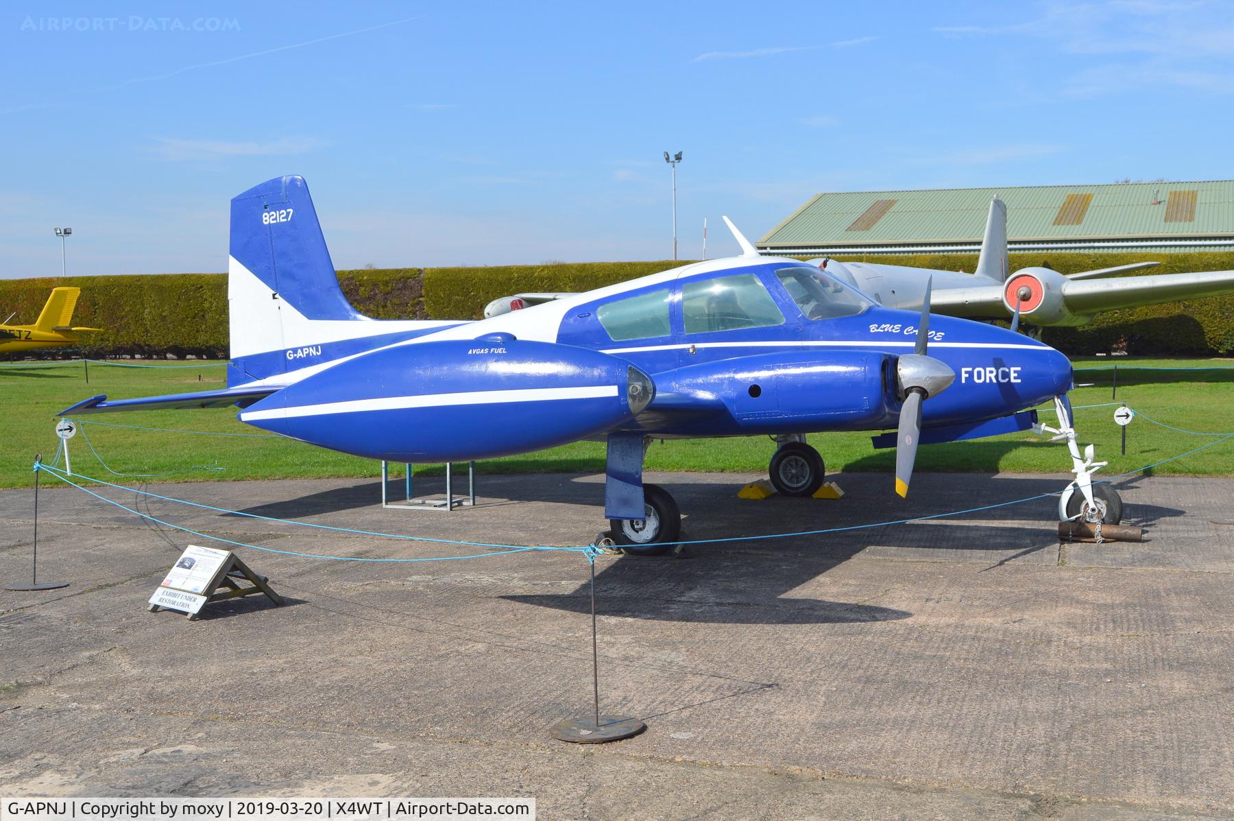G-APNJ, Cessna 310 C/N 35335, Cessna 310 in spurious military markings at Winthorpe.