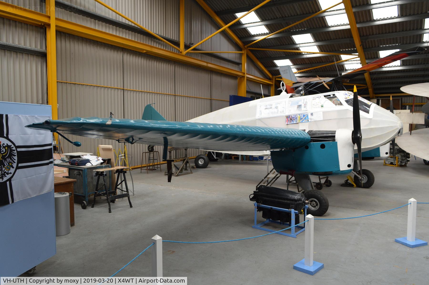 VH-UTH, 1935 General Aircraft Monospar ST-12 C/N ST12/36, General Aircraft Monospar ST-12 under rebuild at Winthorpe,