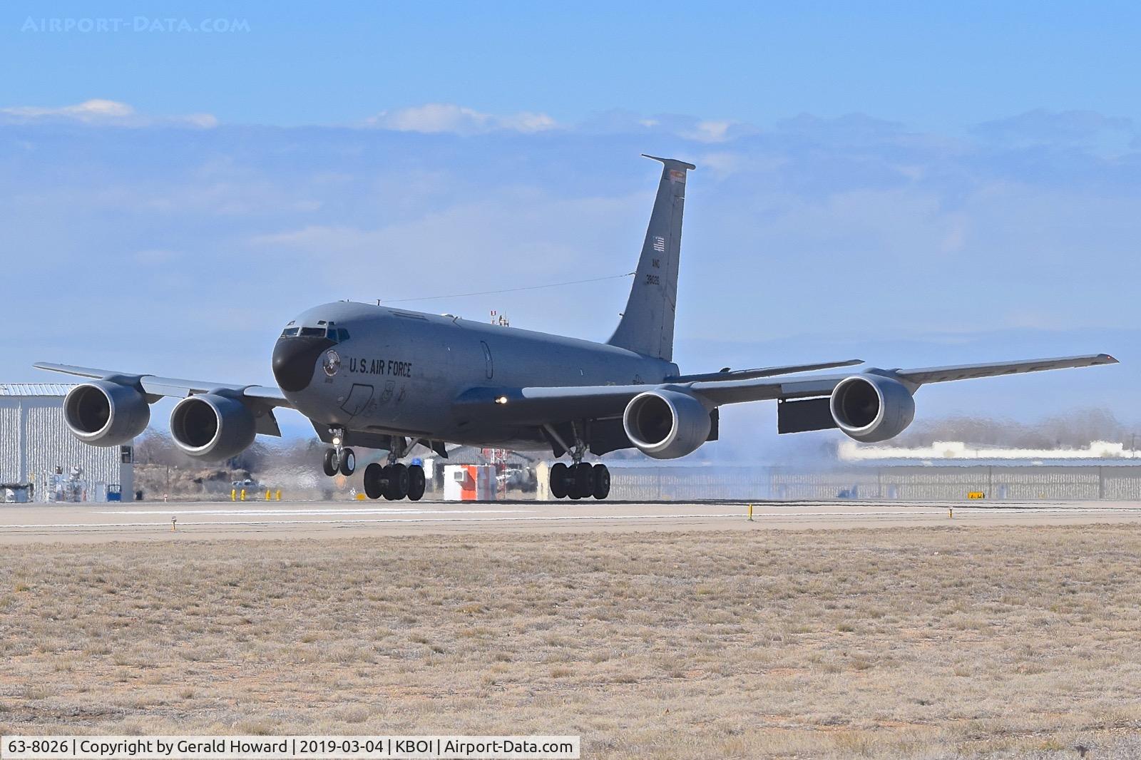 63-8026, 1963 Boeing KC-135R Stratotanker C/N 18643/T0682, Take off from RWY 10L.