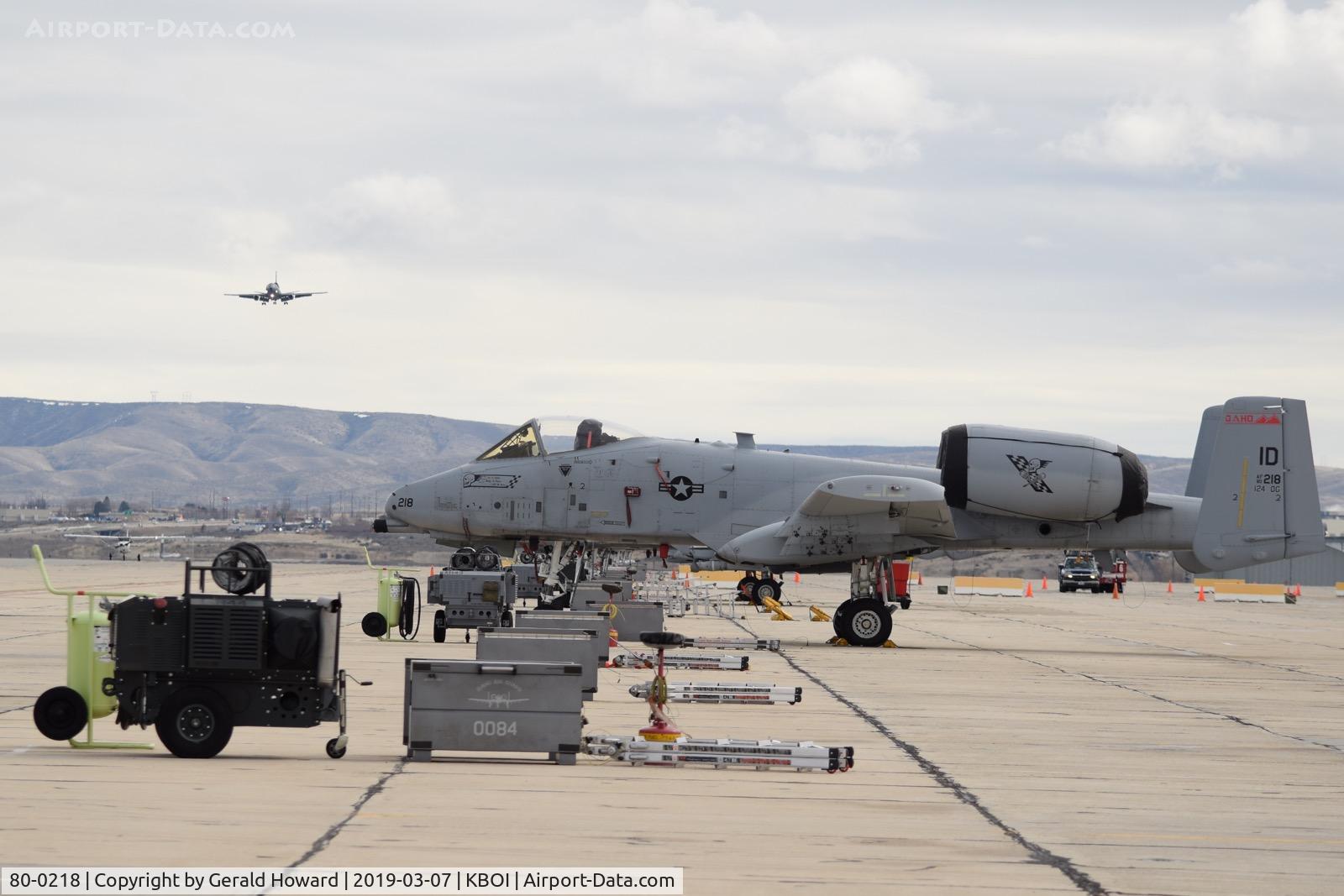 80-0218, 1980 Fairchild Republic A-10C Thunderbolt II C/N A10-0568, Parked on the Idaho ANG ramp.