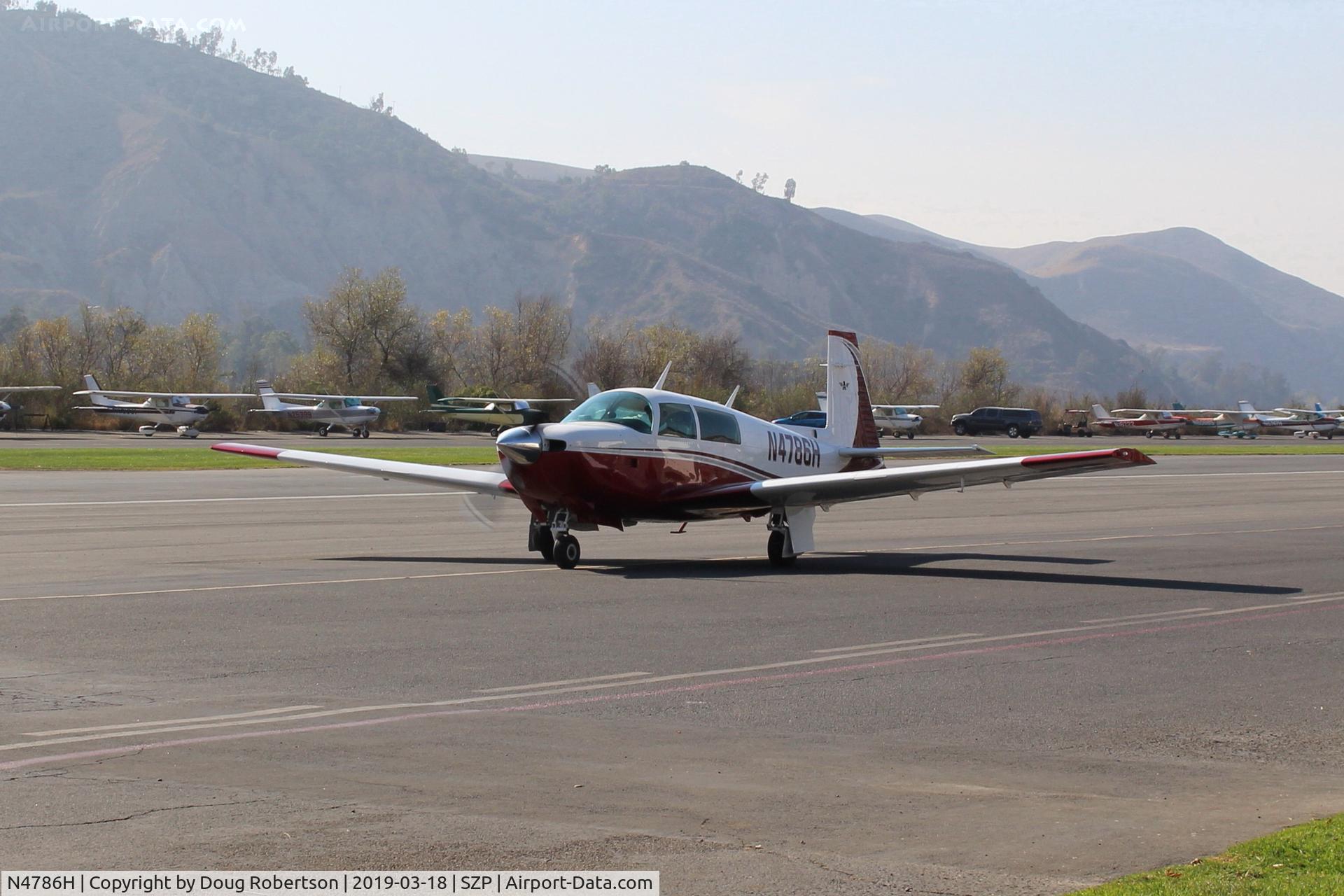 N4786H, 1979 Mooney M20J 201 C/N 24-0876, 1979 Mooney M20J 201, Lycoming IO-360 A&C 200 Hp, taxi back