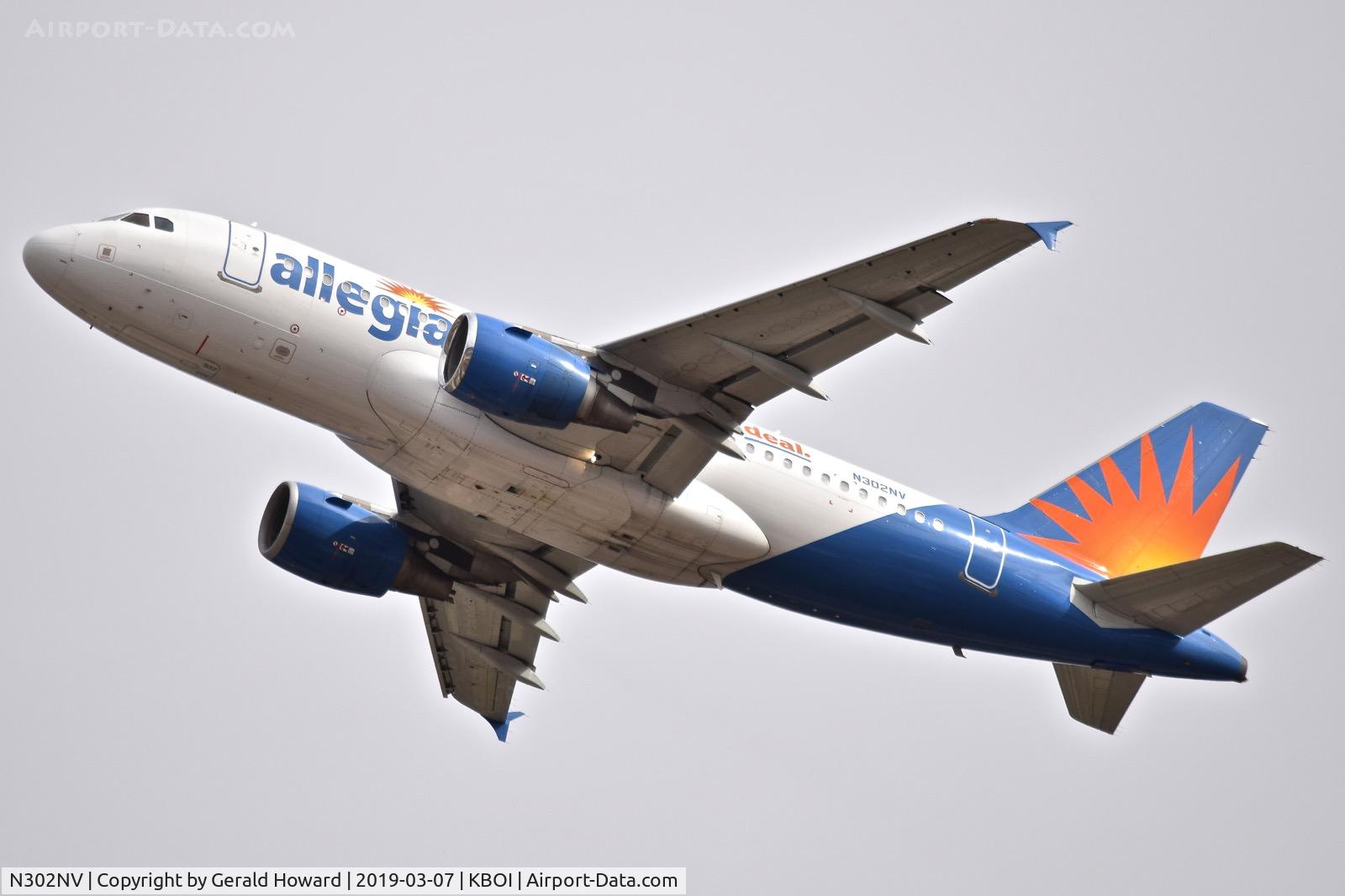 N302NV, 2005 Airbus A319-111 C/N 2387, Departing RWY 28R.