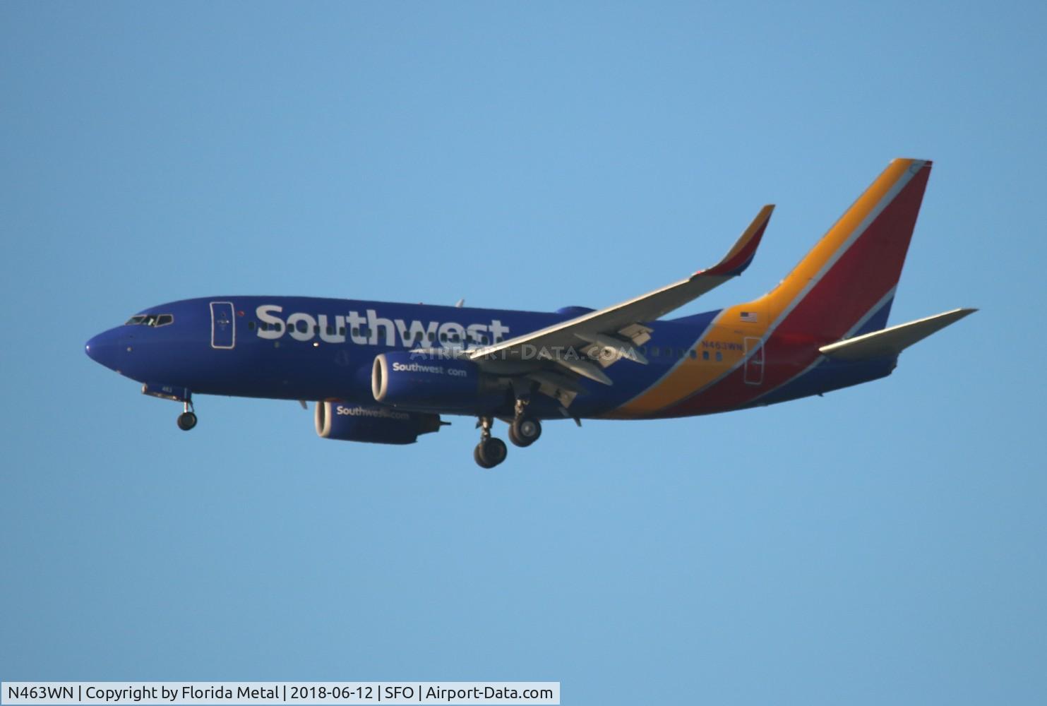 N463WN, 2004 Boeing 737-7H4 C/N 32467, Southwest