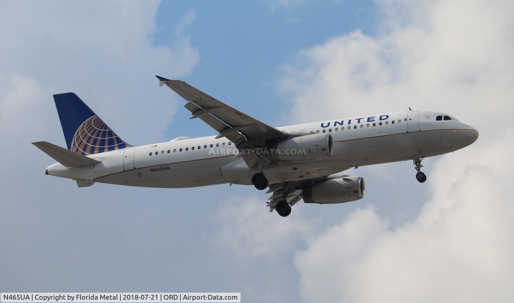 N465UA, 2000 Airbus A320-232 C/N 1341, United