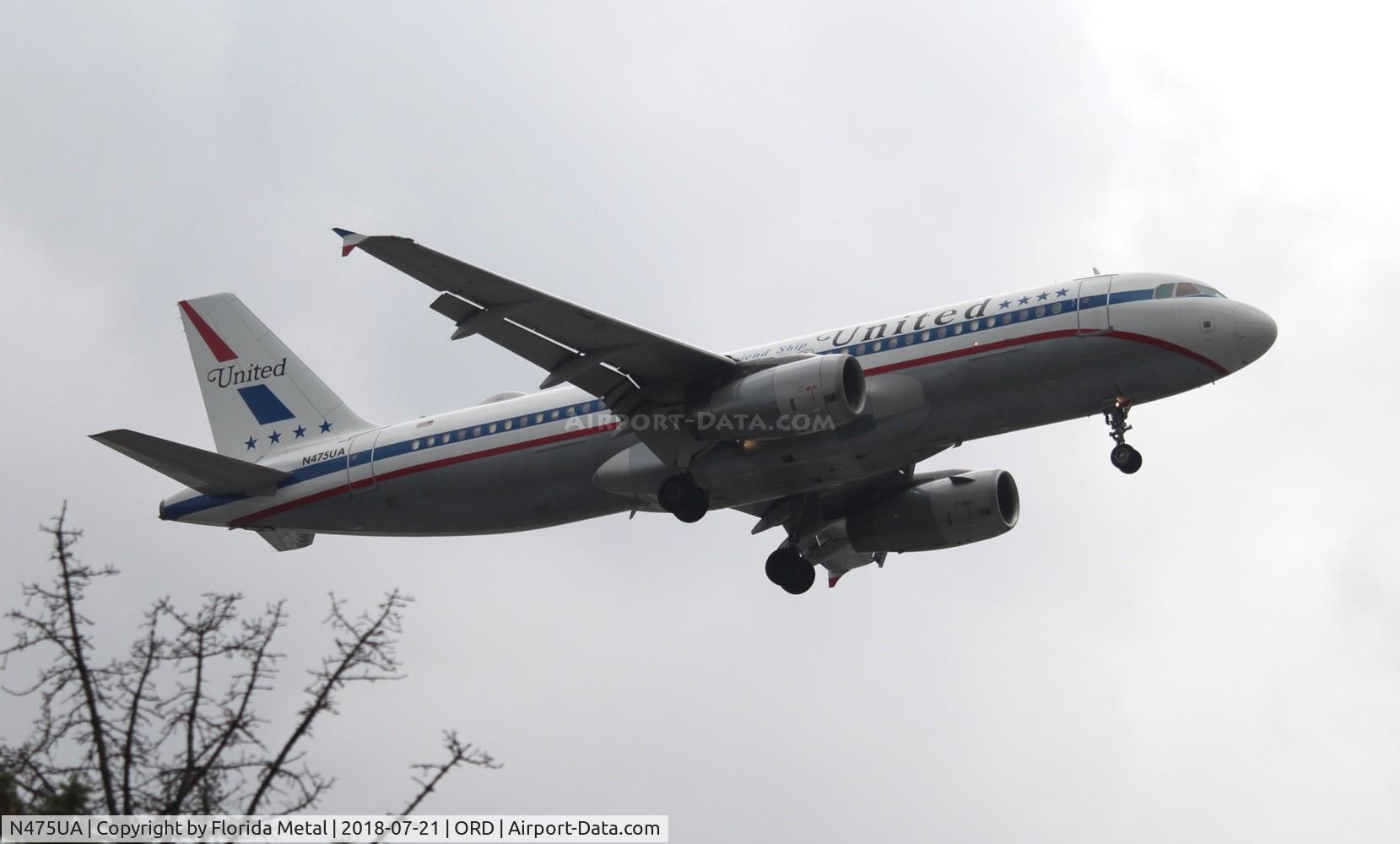 N475UA, 2001 Airbus A320-232 C/N 1495, United