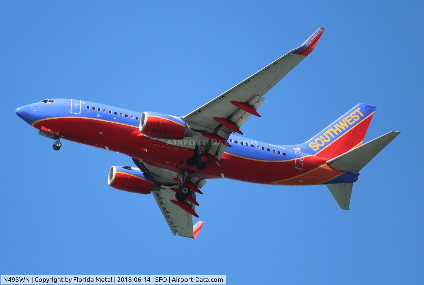 N493WN, 2004 Boeing 737-7H4 C/N 32477, Southwest