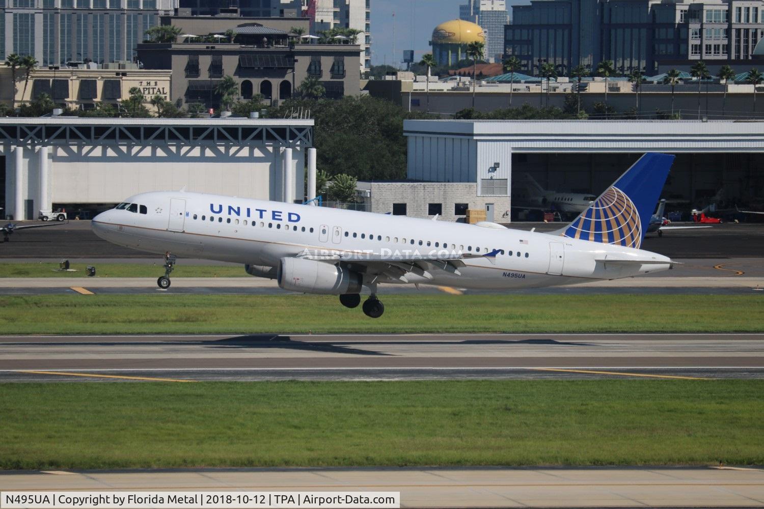N495UA, 2002 Airbus A320-232 C/N 1842, United
