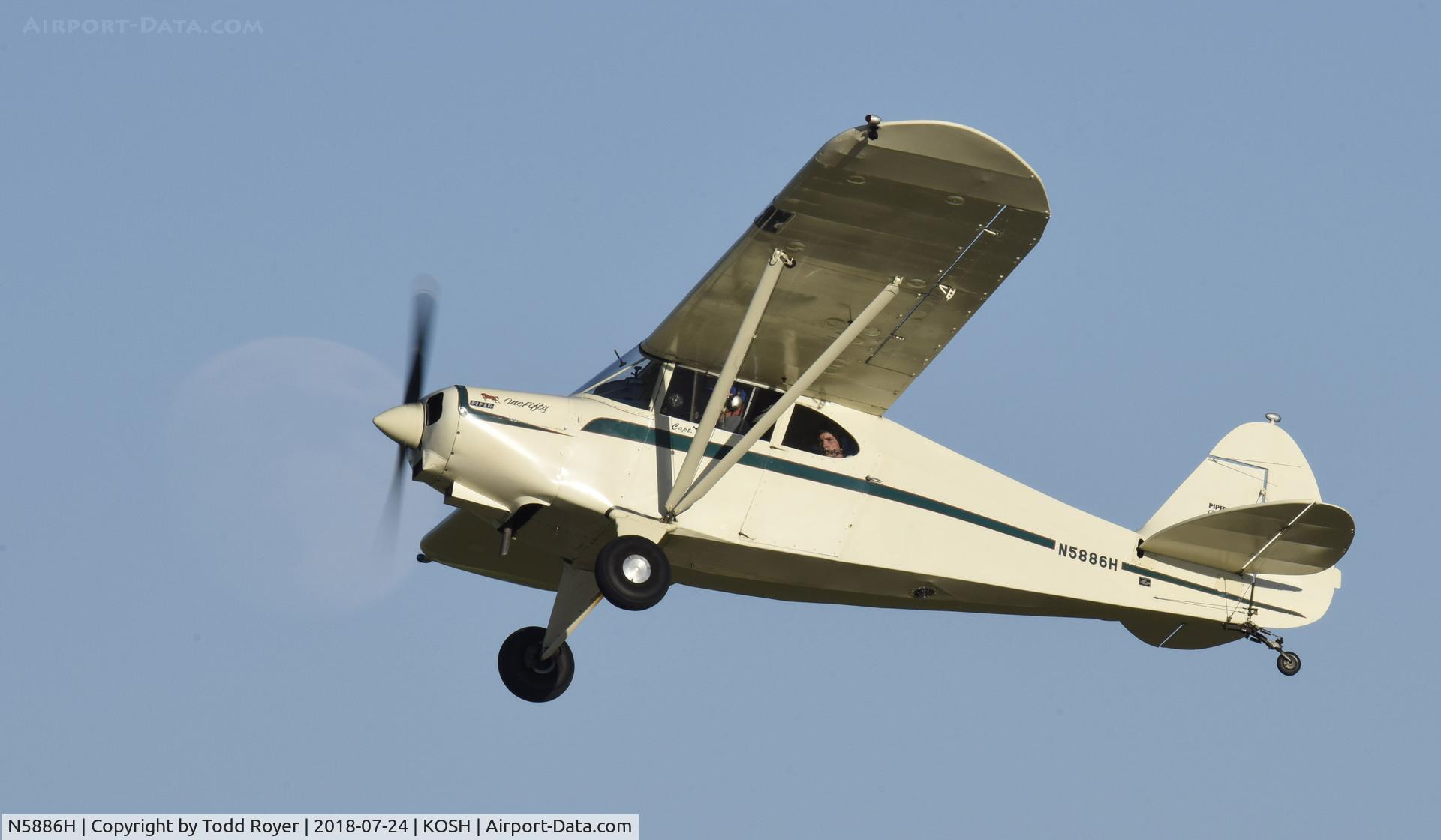 N5886H, 1949 Piper PA-16 Clipper C/N 16-503, Airventure 2018
