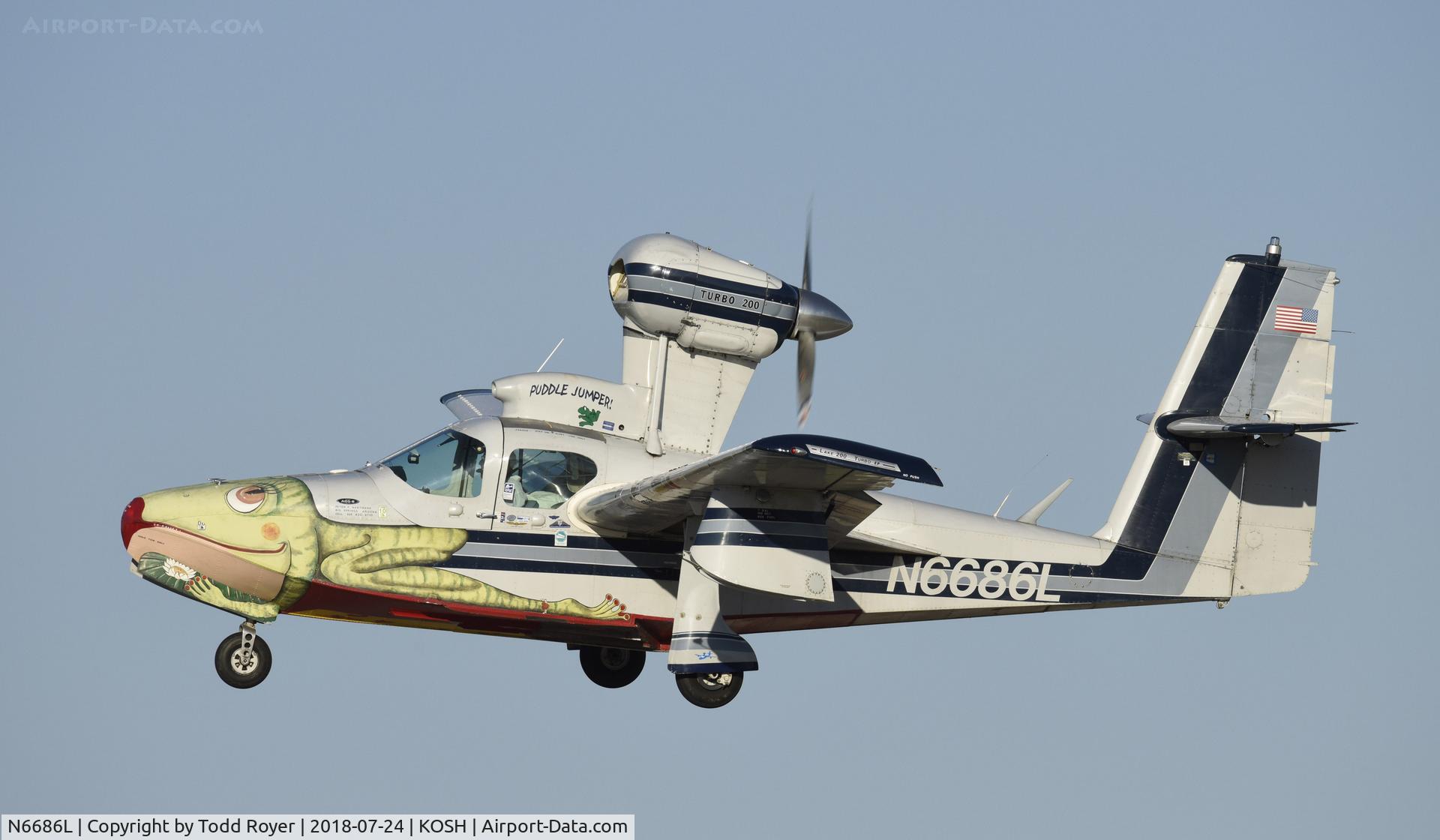 N6686L, 1970 Lake LA-4-200 Buccaneer C/N 449, Airventure 2018