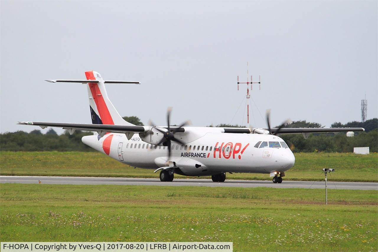 F-HOPA, 2013 ATR 72-600 C/N 1042, ATR 72-600, Taxiing rwy 25L, Brest-Bretagne airport (LFRB-BES)