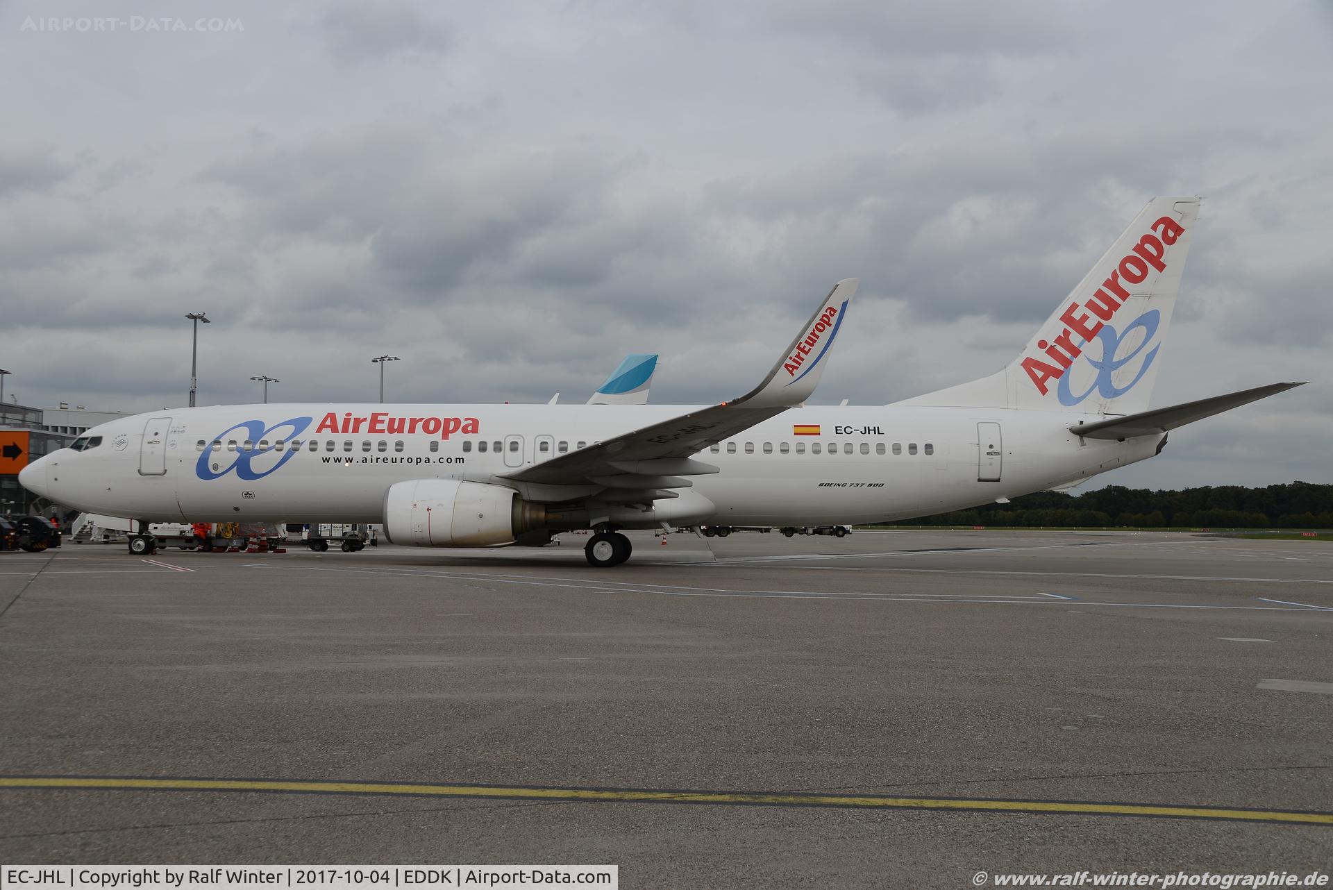 EC-JHL, 2005 Boeing 737-85P C/N 33976, Boeing 737-85P(W) - UX AEA Air Europa - 33976 - EC-JHL - 04.10.2017 - CGN