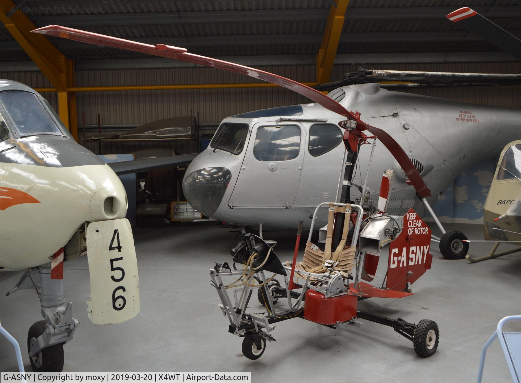 G-ASNY, Bensen B-8 Gyrocopter C/N RCA203, Bensen B-8 Gyrocopter at Winthorpe.