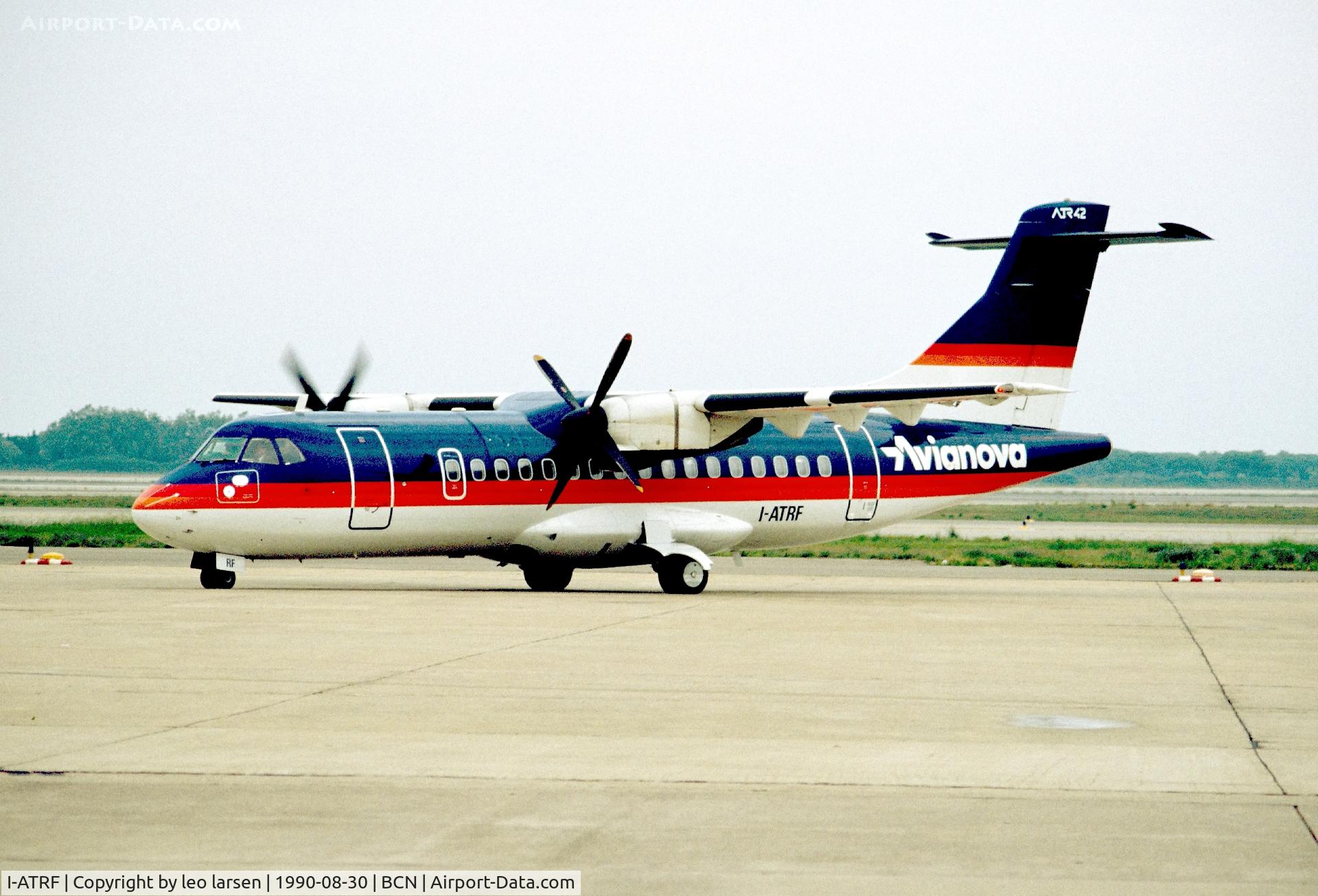 I-ATRF, 1986 ATR 42-300 C/N 034, Barcelona 30.8.1990