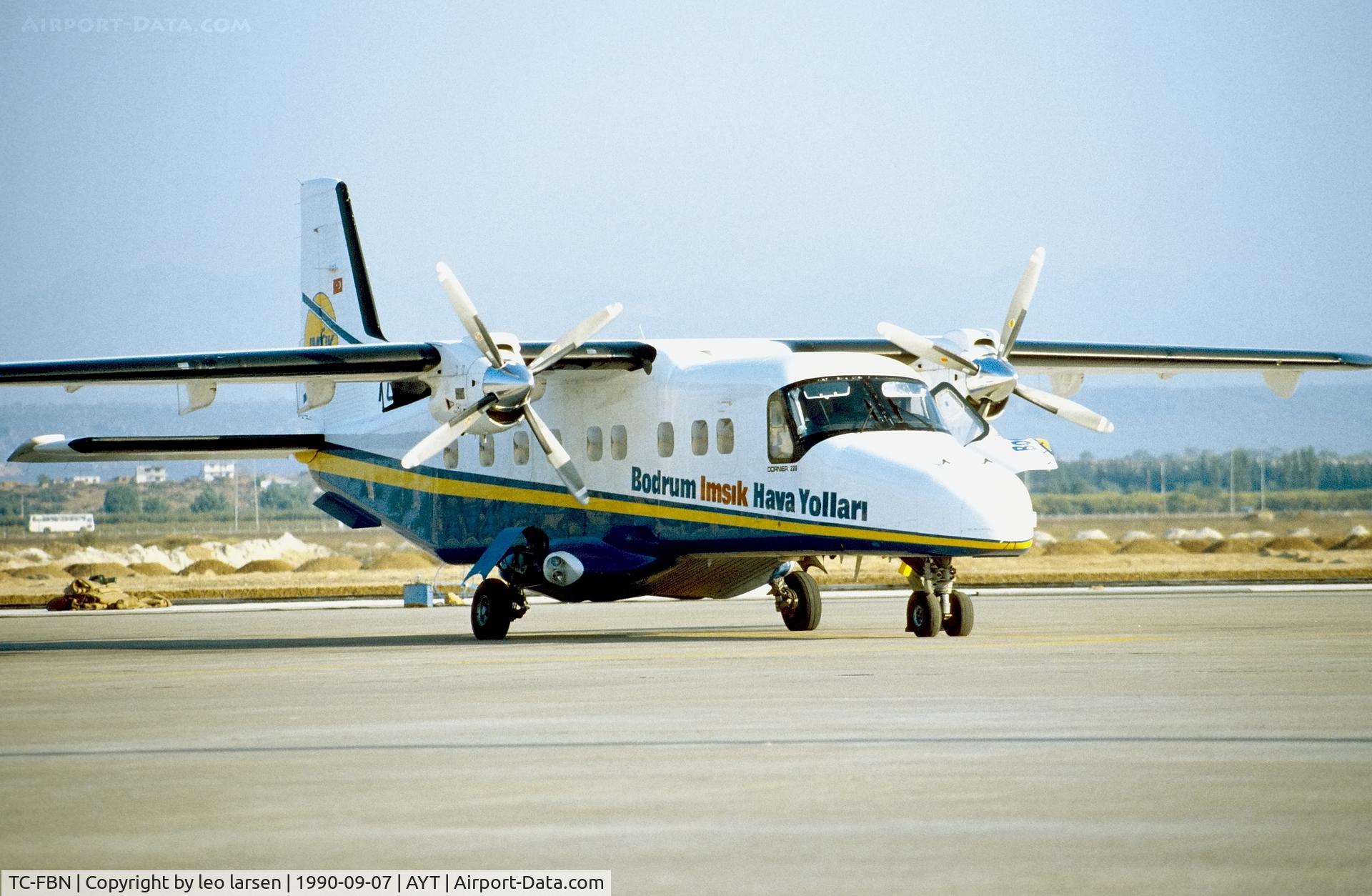 TC-FBN, 1988 Dornier 228-202K C/N 8156, Antalya 7.9.1990