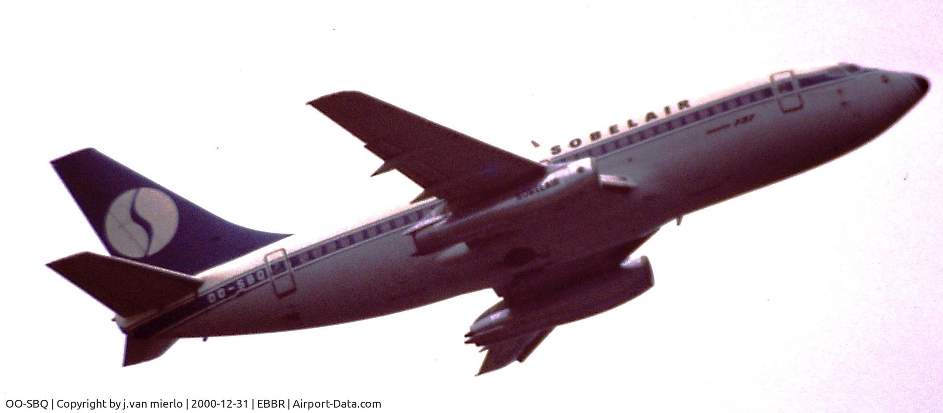 OO-SBQ, 1978 Boeing 737-229 C/N 21596, T/O 25R EBBR'80s