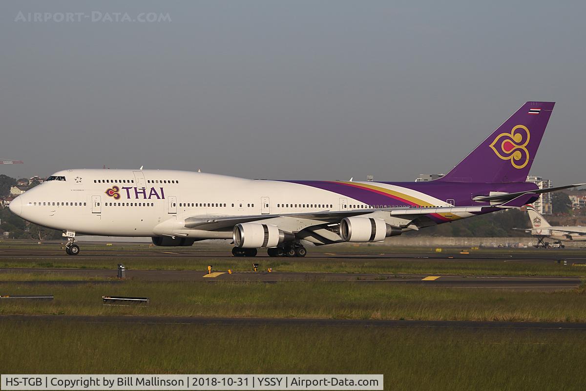 HS-TGB, 2001 Boeing 747-4D7 C/N 32370, from BKK