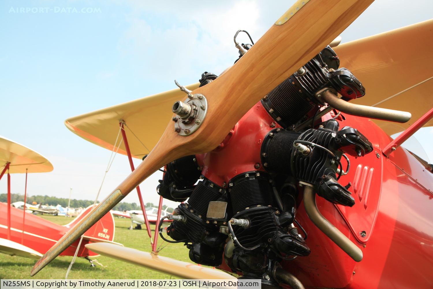 N255MS, 2004 Hatz Biplane C/N 1, A Warner Scarab S50  on a 2004 Hatz Biplane, c/n: 1