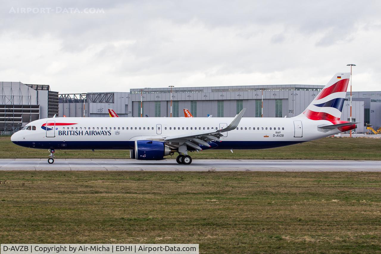 D-AVZB, 2019 Airbus A321-251NX C/N 8469, New : British Airways