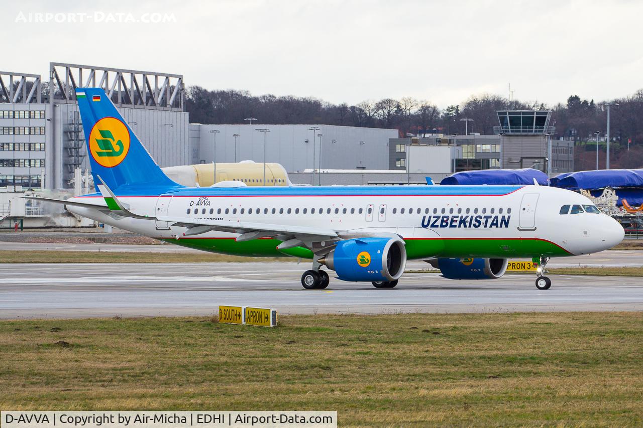 D-AVVA, 2017 Airbus A320-214 C/N 7785, New : Uzbekistan Airways