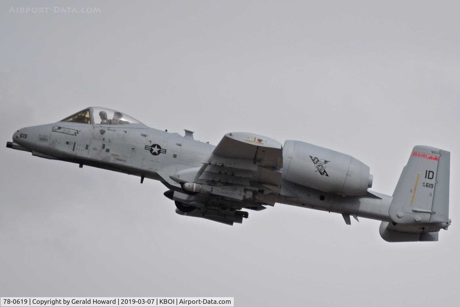 78-0619, 1978 Fairchild Republic A-10C Thunderbolt II C/N A10-0239, 190th Fighter Sq., 124th Fighter Wing, Idaho ANG.