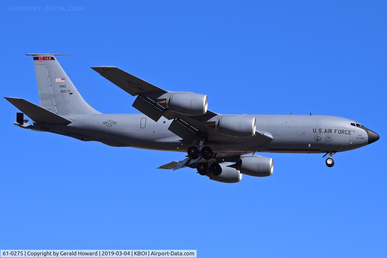 61-0275, 1961 Boeing KC-135R Stratotanker C/N 18182, 171st ARW, Utah ANG.