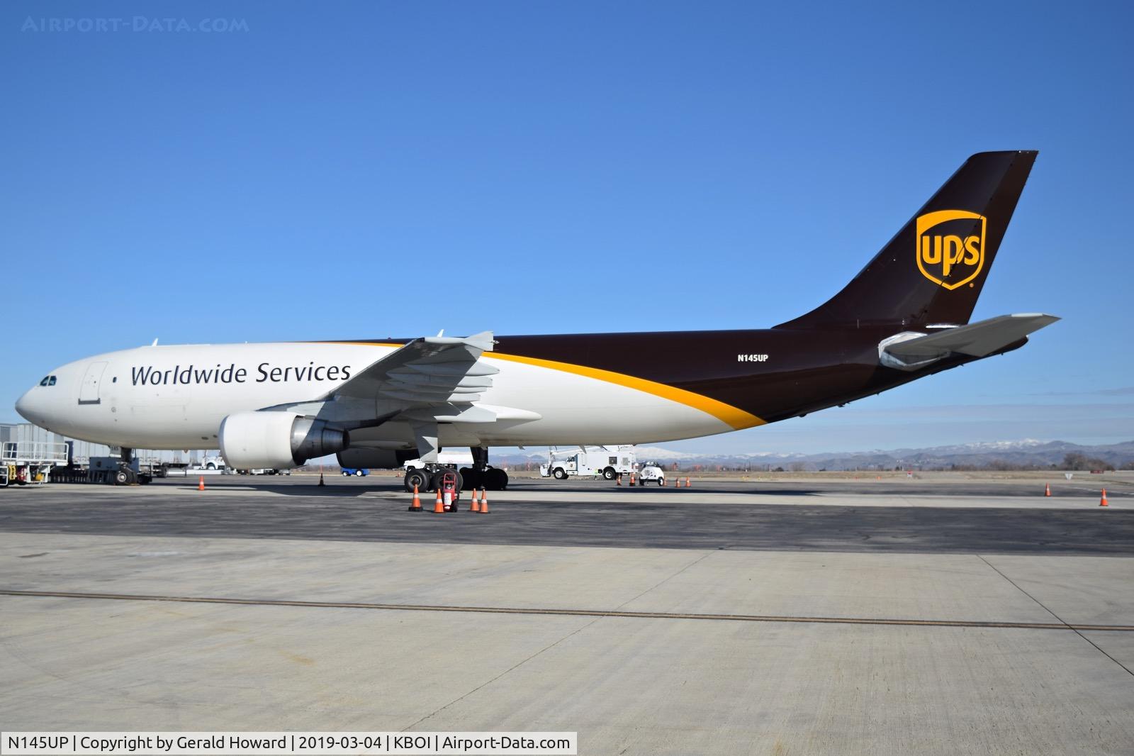 N145UP, 2002 Airbus A300F4-622R C/N 828, Parked on the UPS ramp.