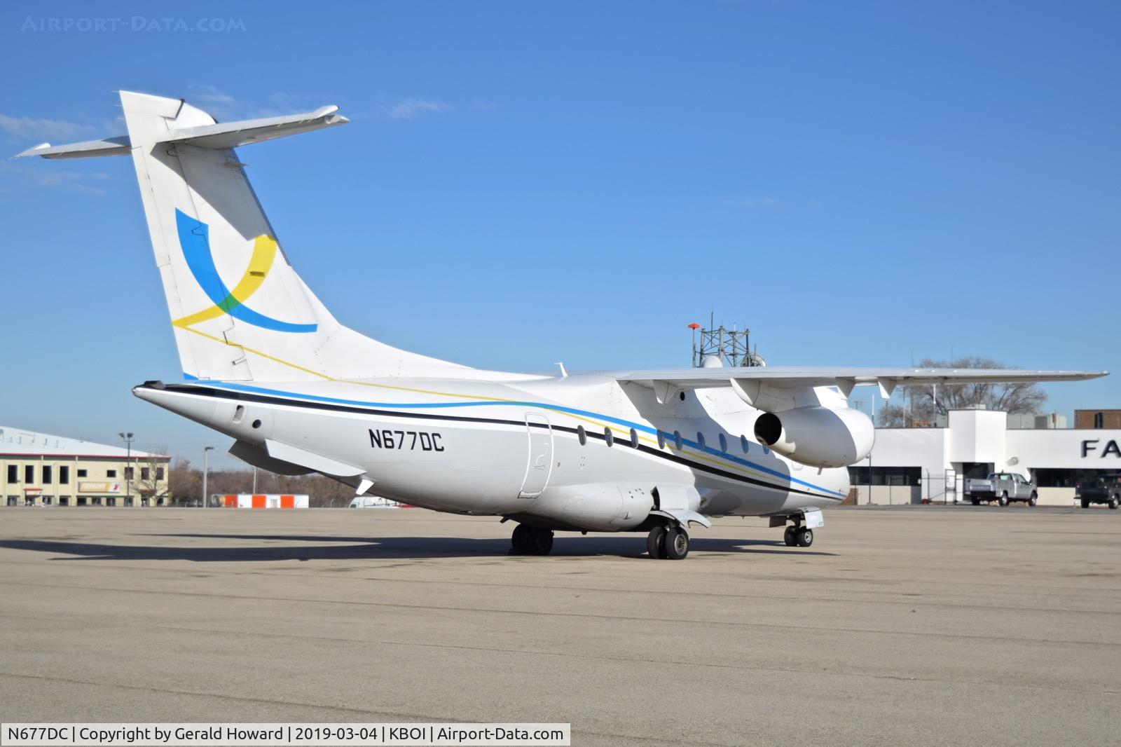 N677DC, 2008 Diamond DA-20C-1 Eclipse C/N C0477, Parked on the north GA ramp.  1999 Fairchild Dornier 328-300 328JET, c/n 3126