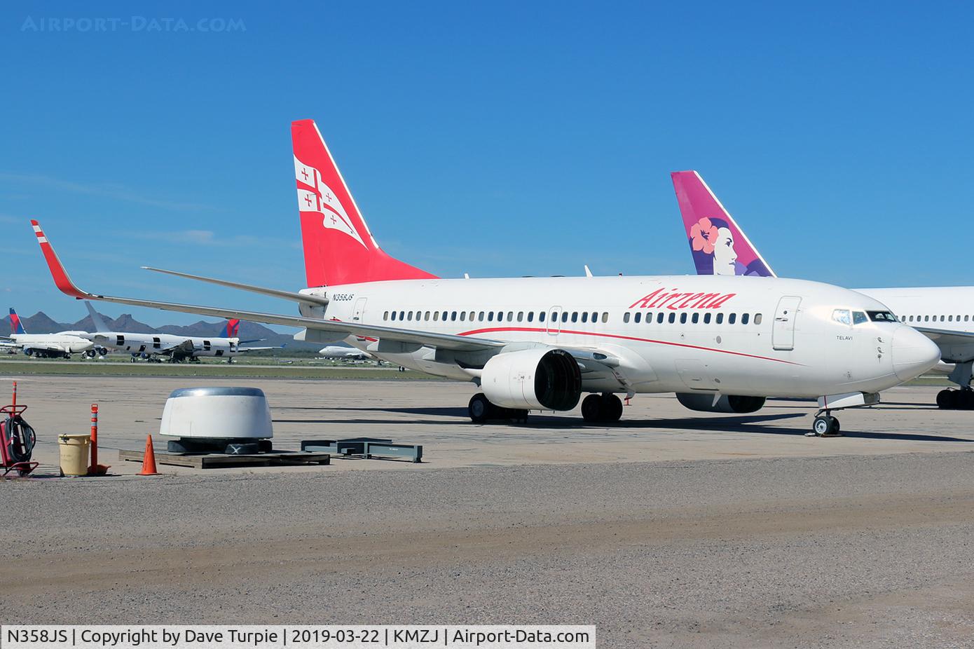 N358JS, 1999 Boeing 737-76N C/N 29904, Formerly 4L-TGM