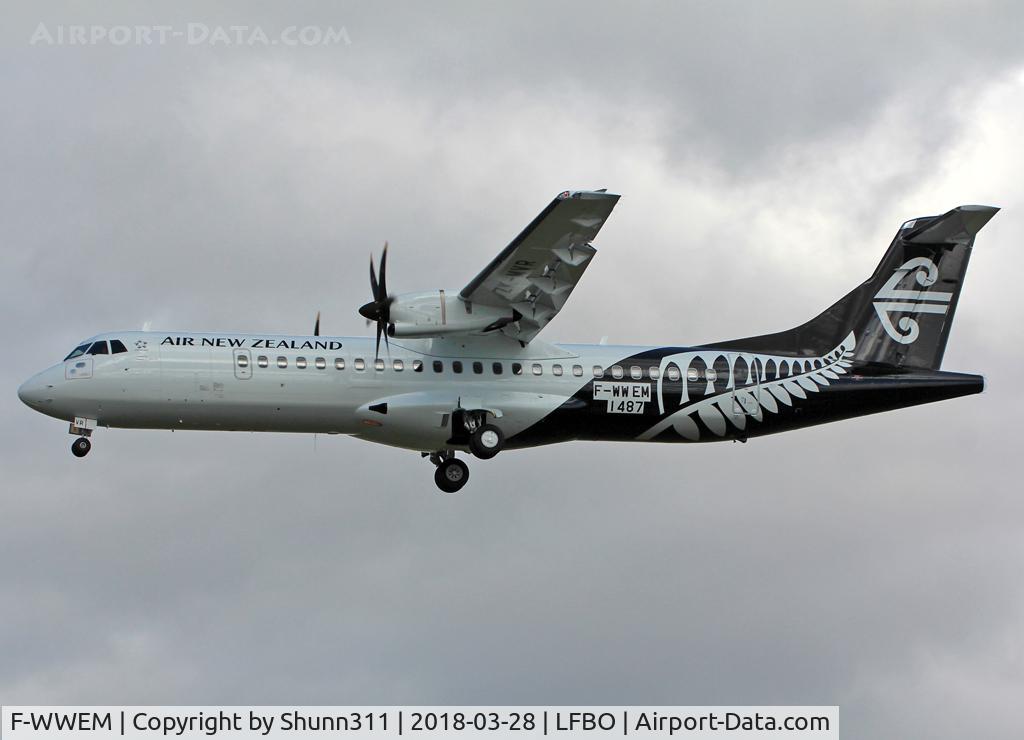 F-WWEM, 2018 ATR 72-600 C/N 1487, C/n 1487 - To be ZK-MVR