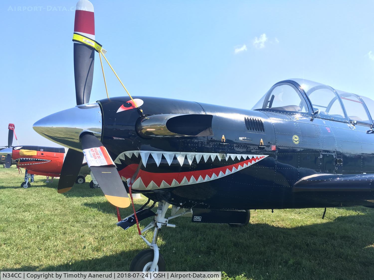 N34CC, 1982 Beech T-34C-1 Turbo Mentor C/N GM-86, 1982 Beech T-34C-1, c/n: GM-86