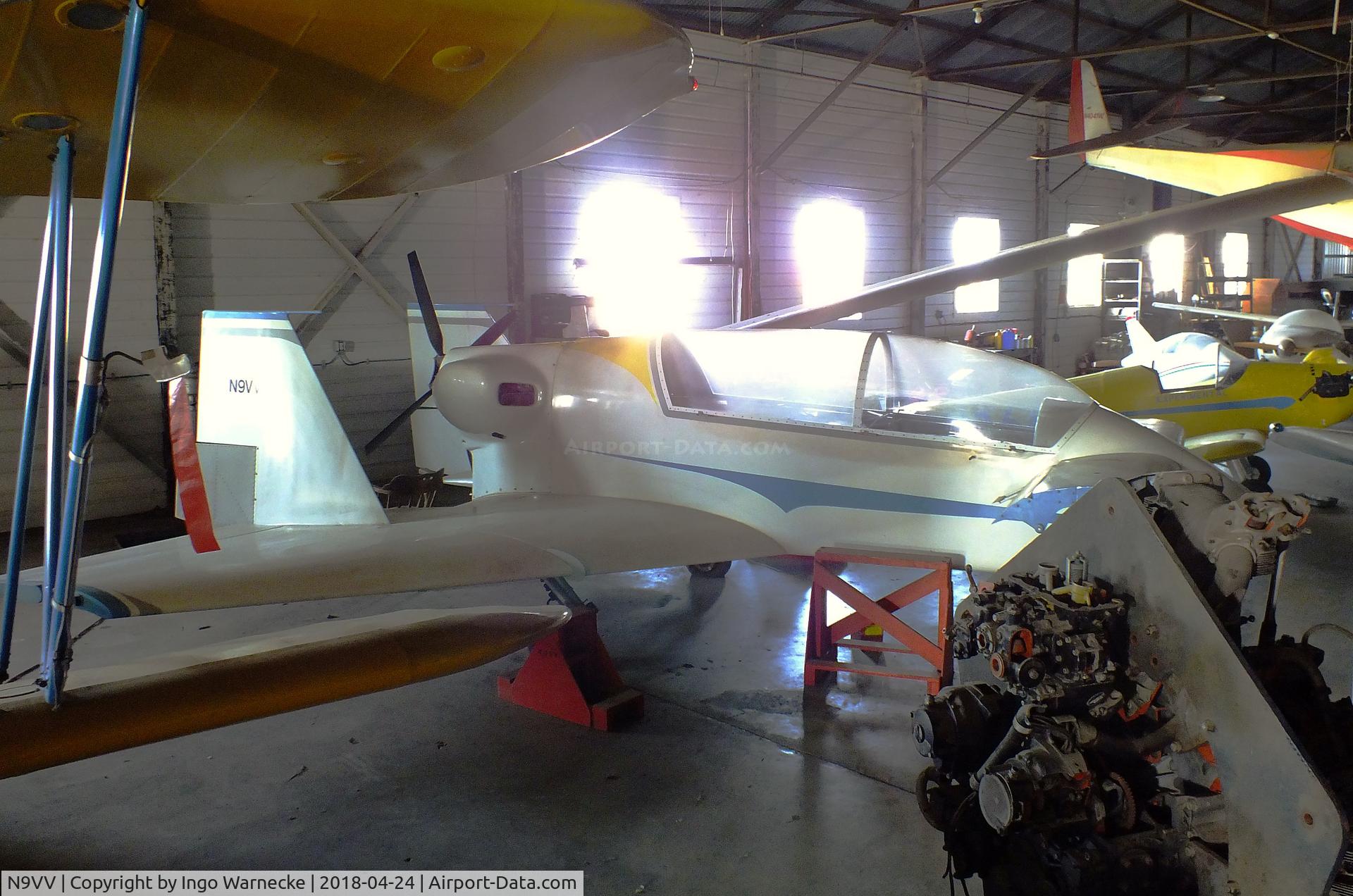 N9VV, 1987 Rutan VariViggen C/N 003, Rutan VariViggen at the Aviation Museum at Garner Field, Uvalde TX