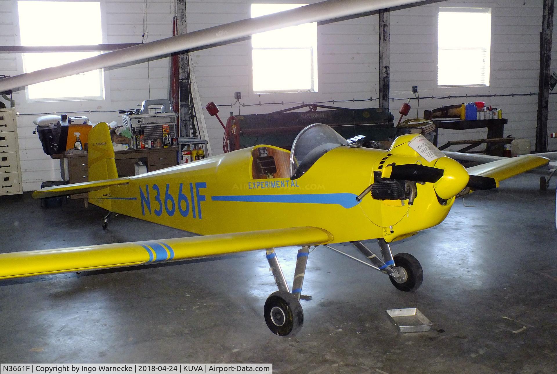 N3661F, 1960 Druine D3G C/N 156, Druine D.3G Turbulent at the Aviation Museum at Garner Field, Uvalde TX
