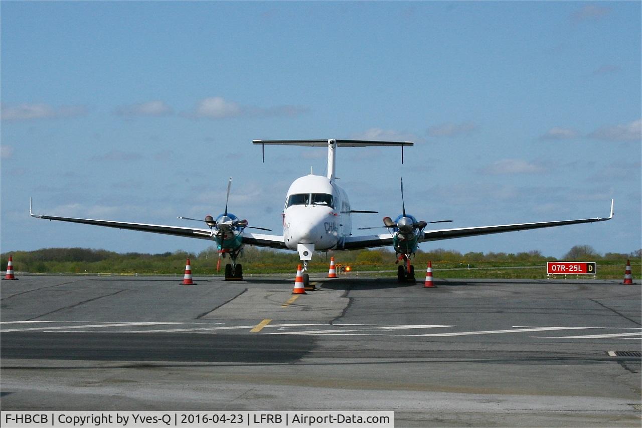 F-HBCB, 1999 Raytheon 1900D C/N UE-390, Raytheon 1900D, Parked, Brest-Bretagne airport (LFRB-BES)