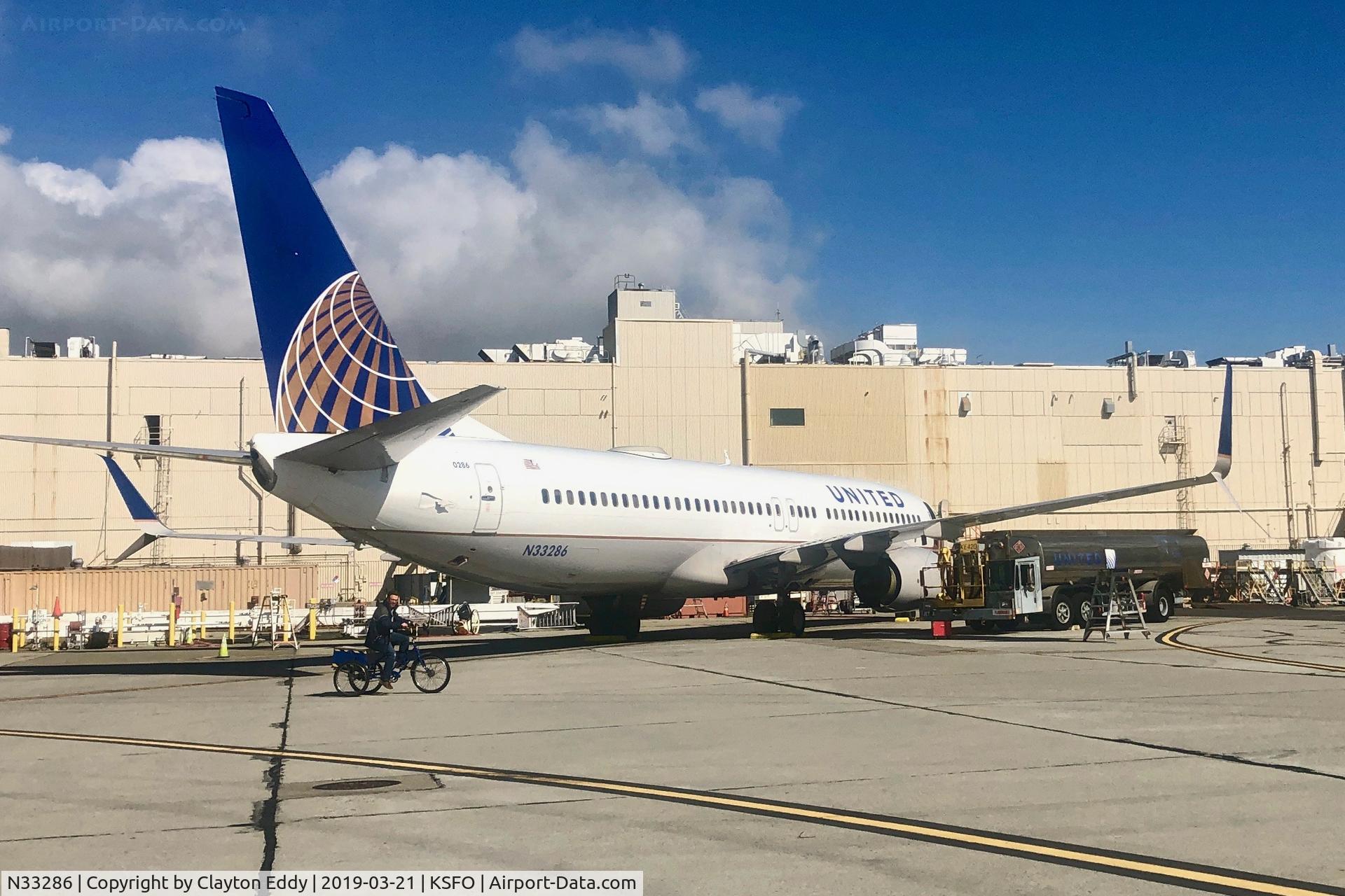N33286, 2004 Boeing 737-824 C/N 31600, SFO 2019.