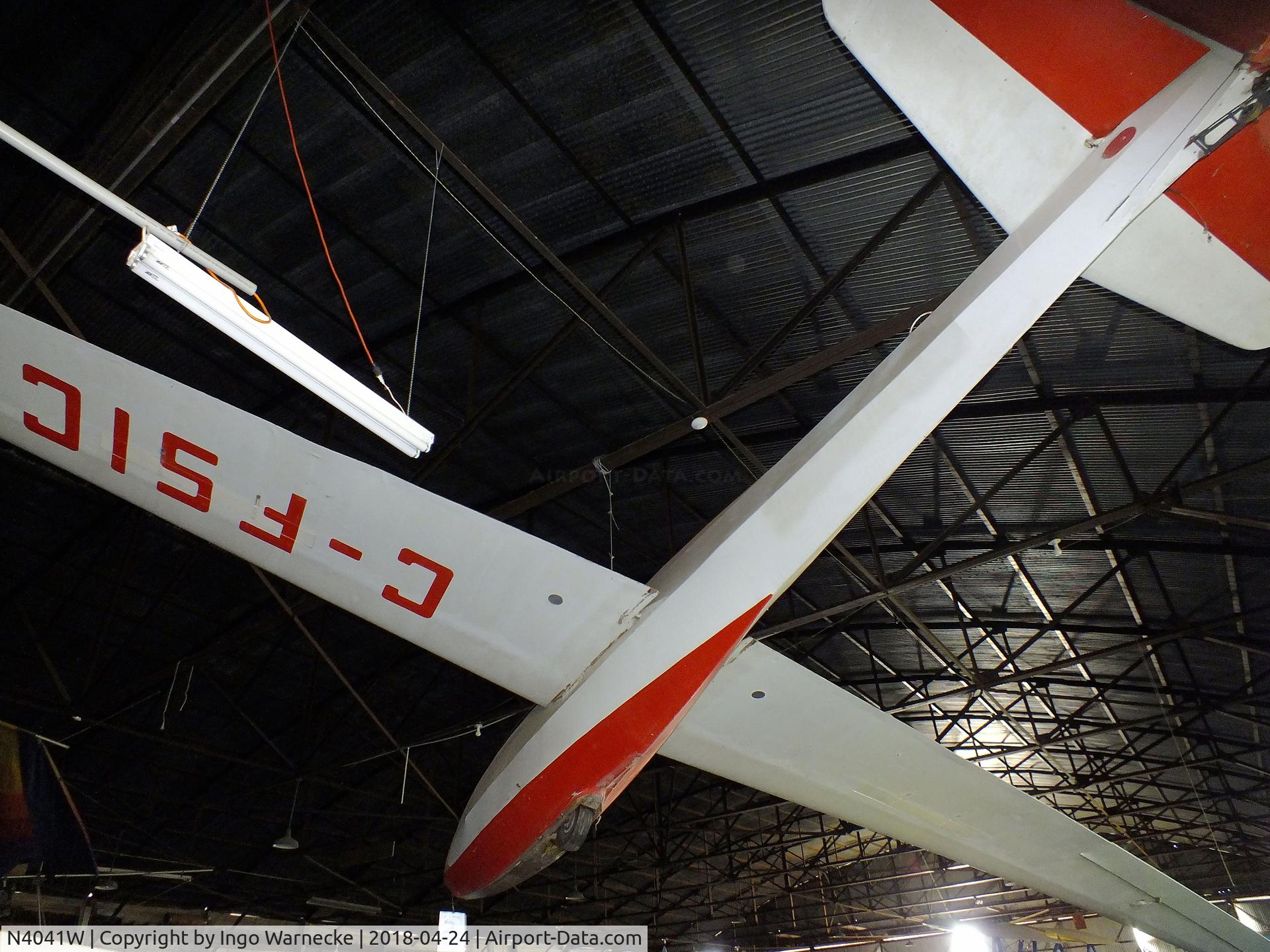 N4041W, 1964 Scheibe Bergfalke III C/N 5529, Scheibe Bergfalke III at the Aviation Museum at Garner Field, Uvalde TX