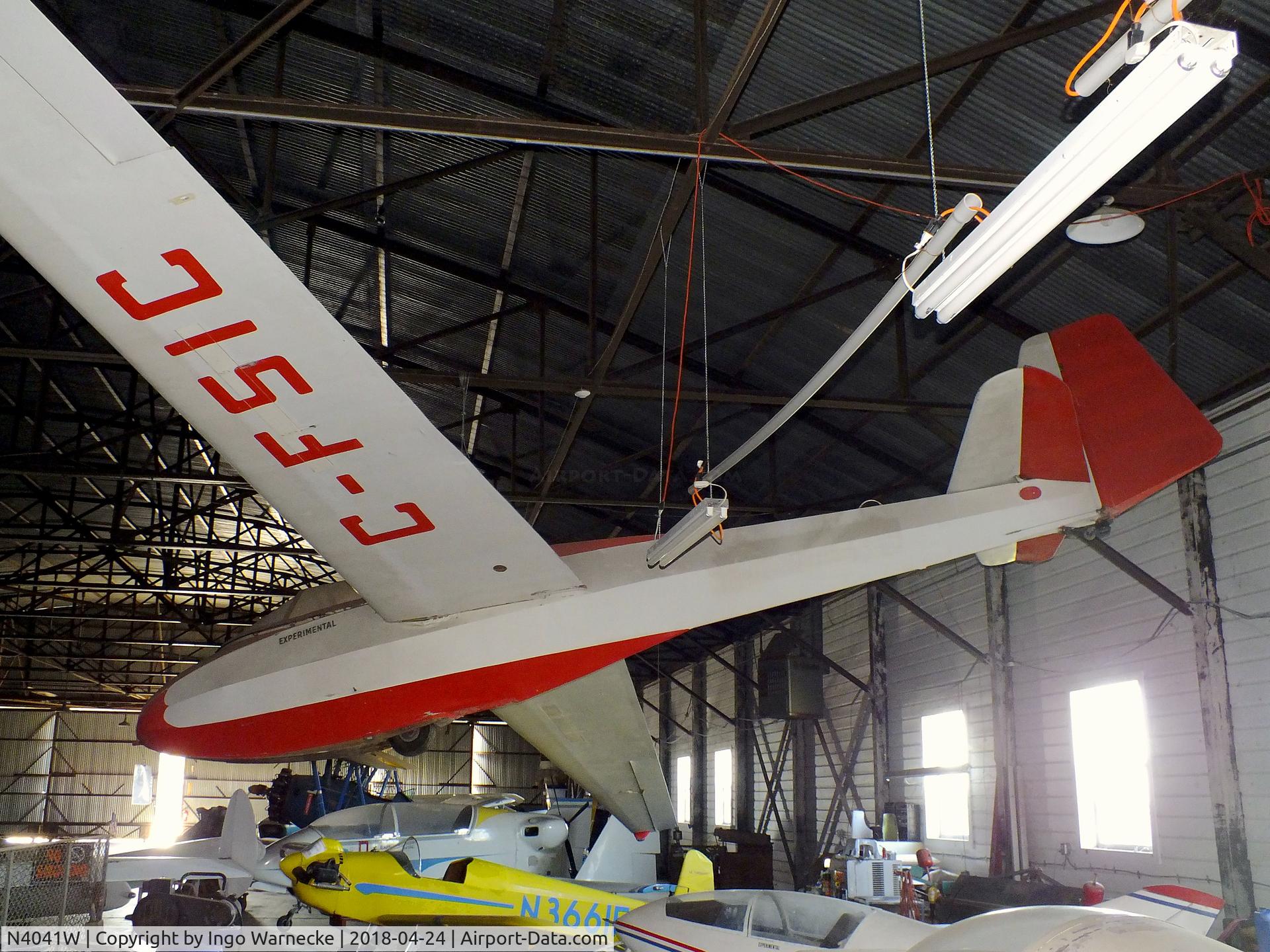 N4041W, 1964 Scheibe Bergfalke III C/N 5529, Scheibe Bergfalke III at the Aviation Museum at Garner Field, Uvalde TX