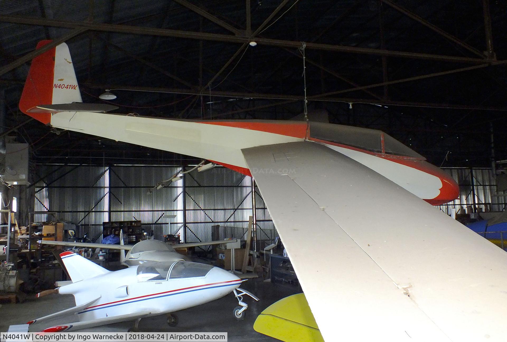 N4041W, 1964 Scheibe Bergfalke III C/N 5529, Scheibe Bergfalke III at the Aviation Museum at Garner Field, Uvalde TX