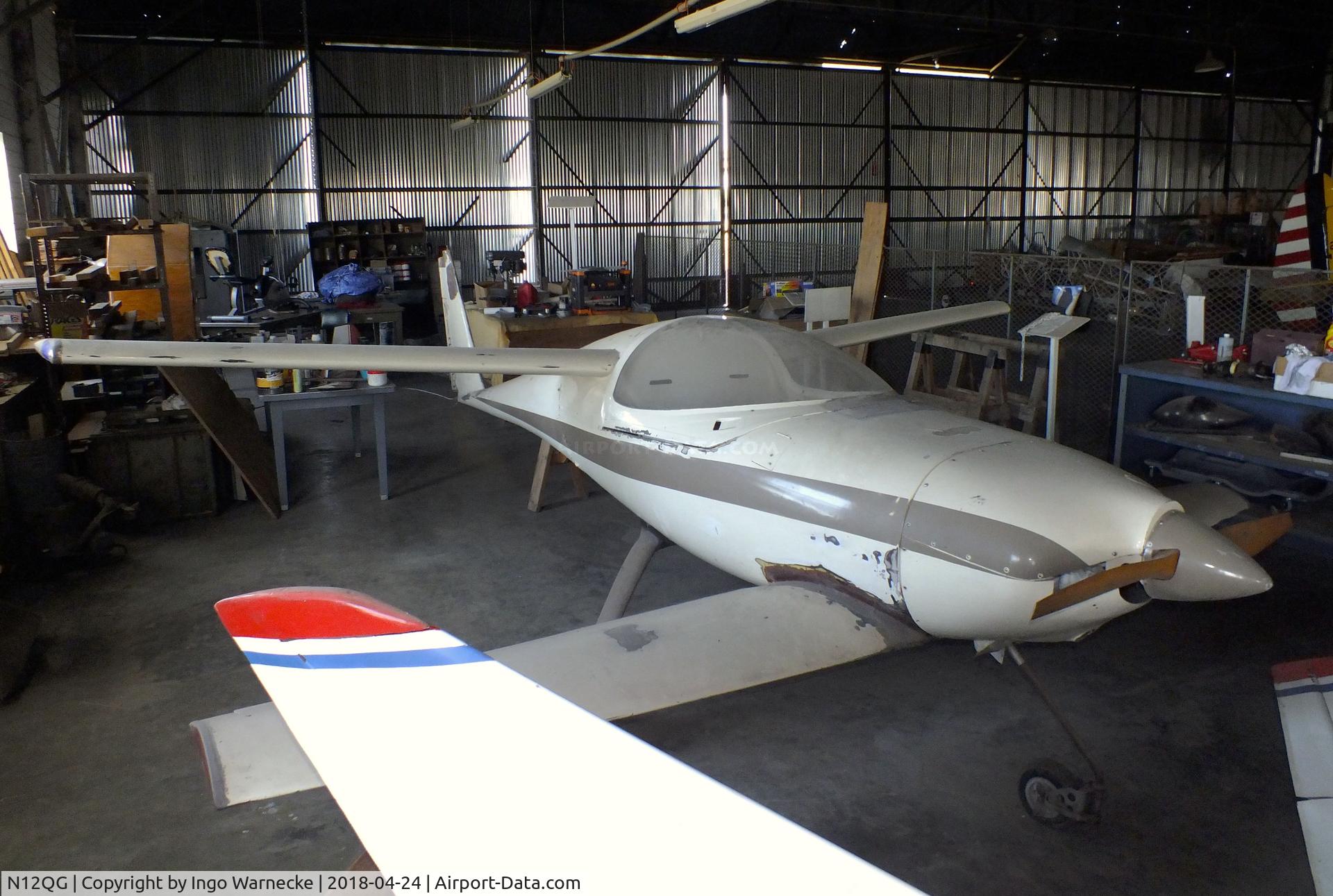 N12QG, QAC Quickie Q2 C/N 2616, QAC (Guelker H L) Quickie Q2 at the Aviation Museum at Garner Field, Uvalde TX
