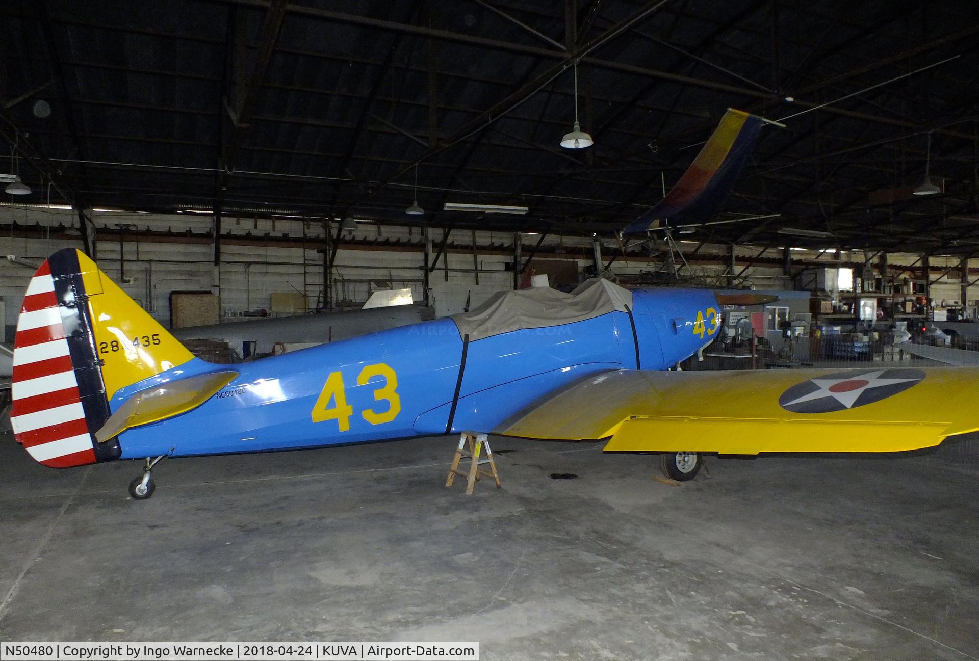 N50480, Fairchild PT-19A C/N T43-7022, Fairchild PT-19A at the Aviation Museum at Garner Field, Uvalde TX