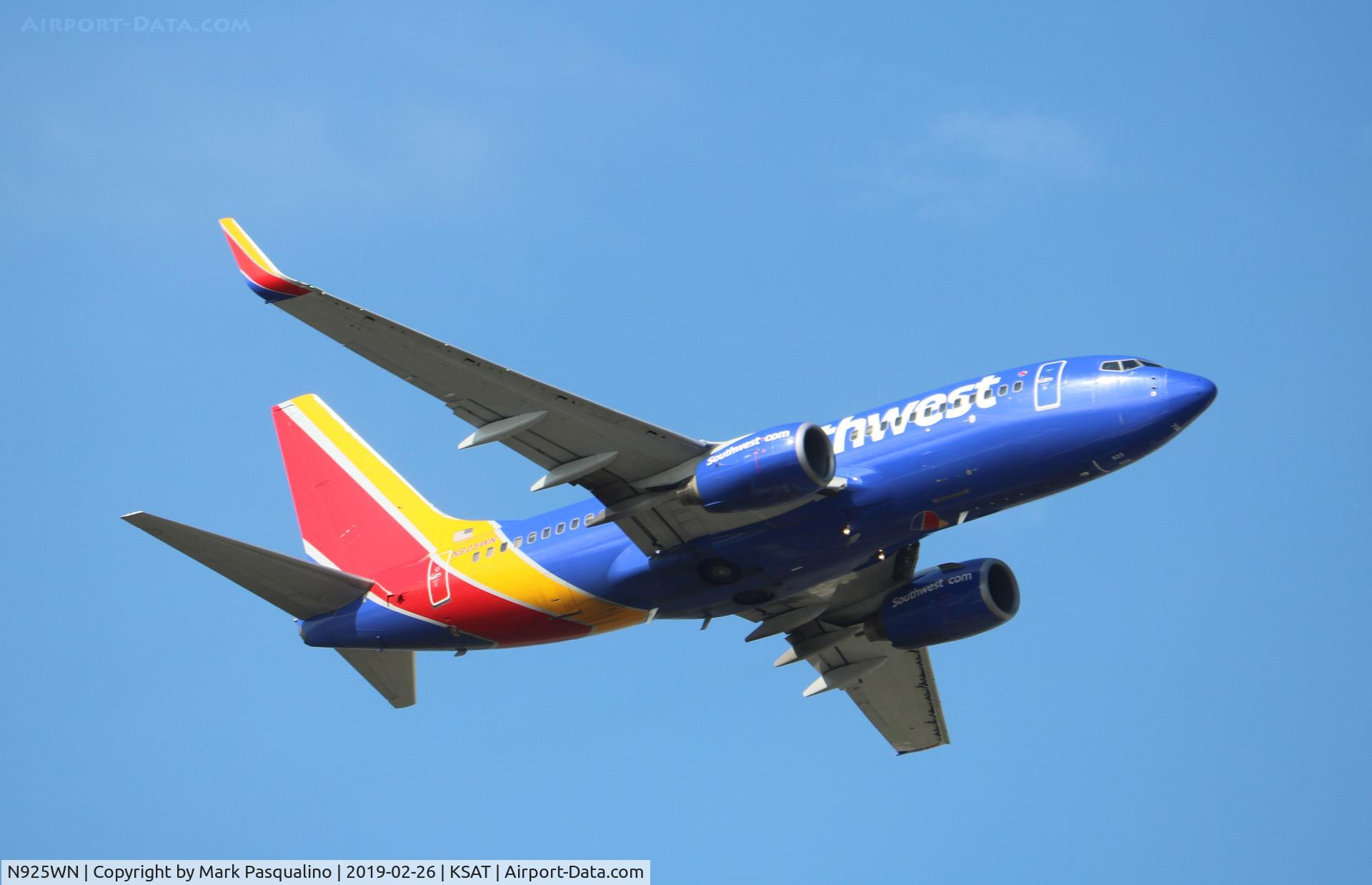 N925WN, 2008 Boeing 737-7H4 C/N 36630, Boeing 737-7H4