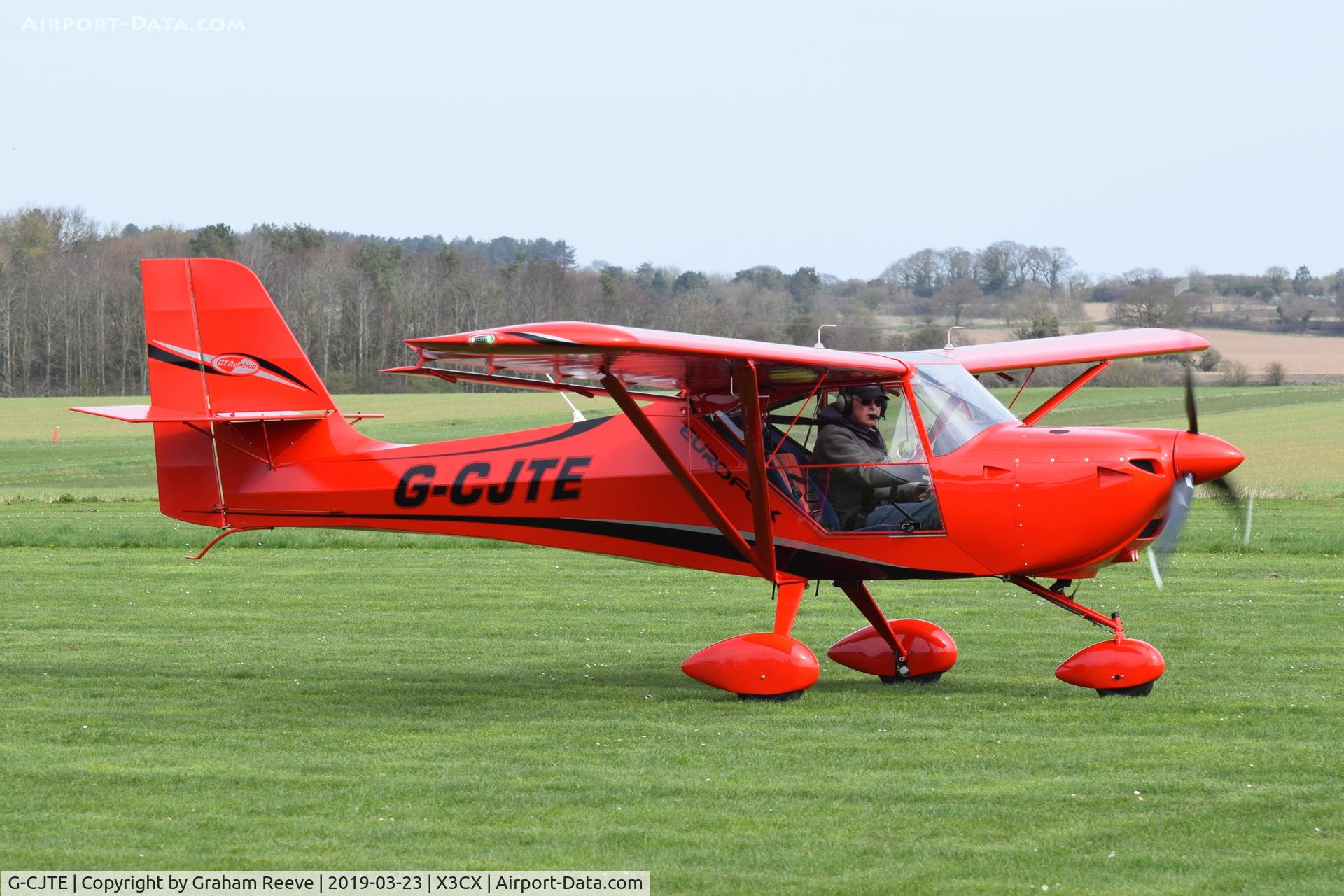 G-CJTE, 2017 Aeropro Eurofox 3K C/N 50917, Just landed at Northrepps.