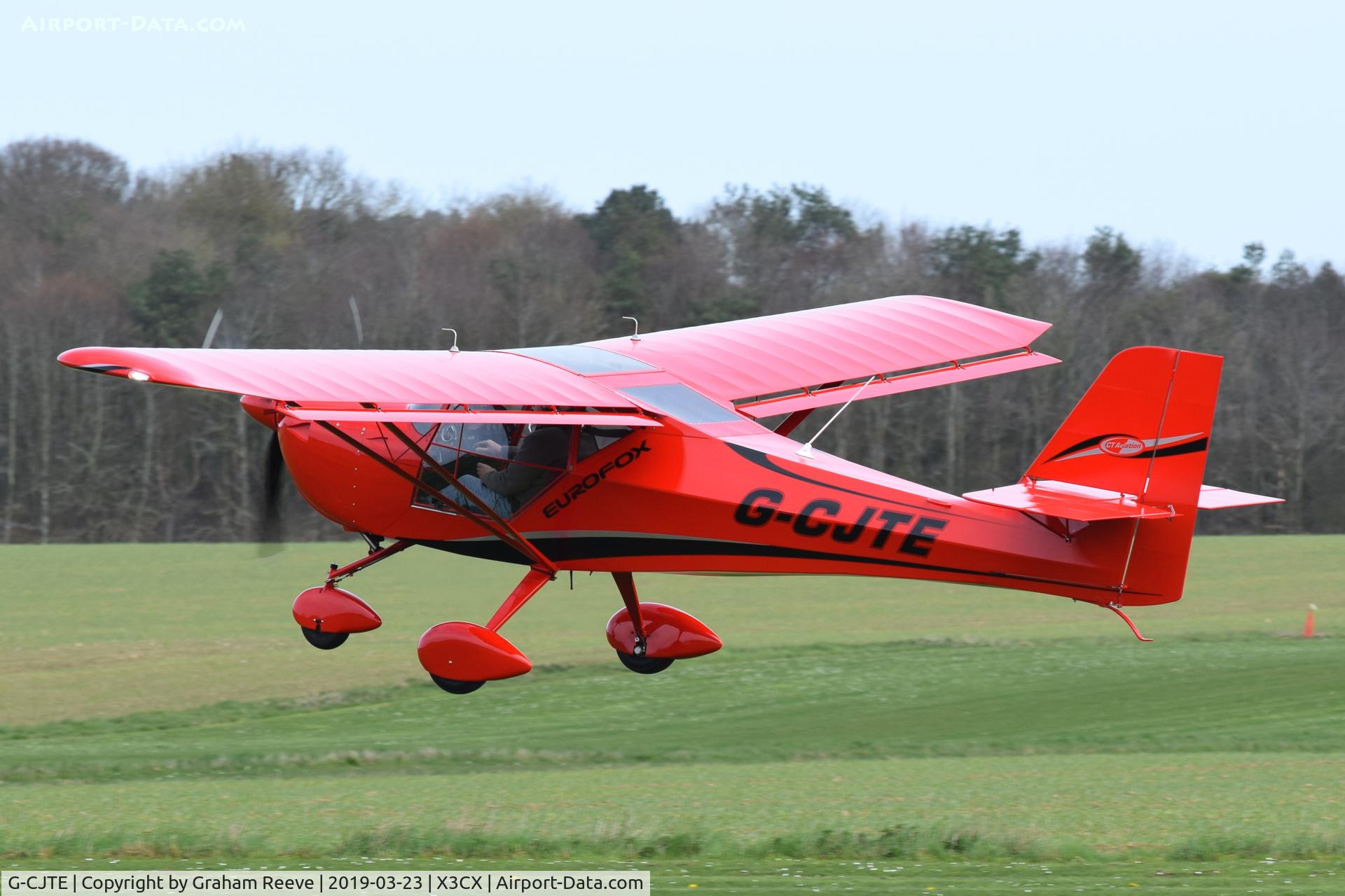 G-CJTE, 2017 Aeropro Eurofox 3K C/N 50917, Departing from Northrepps.