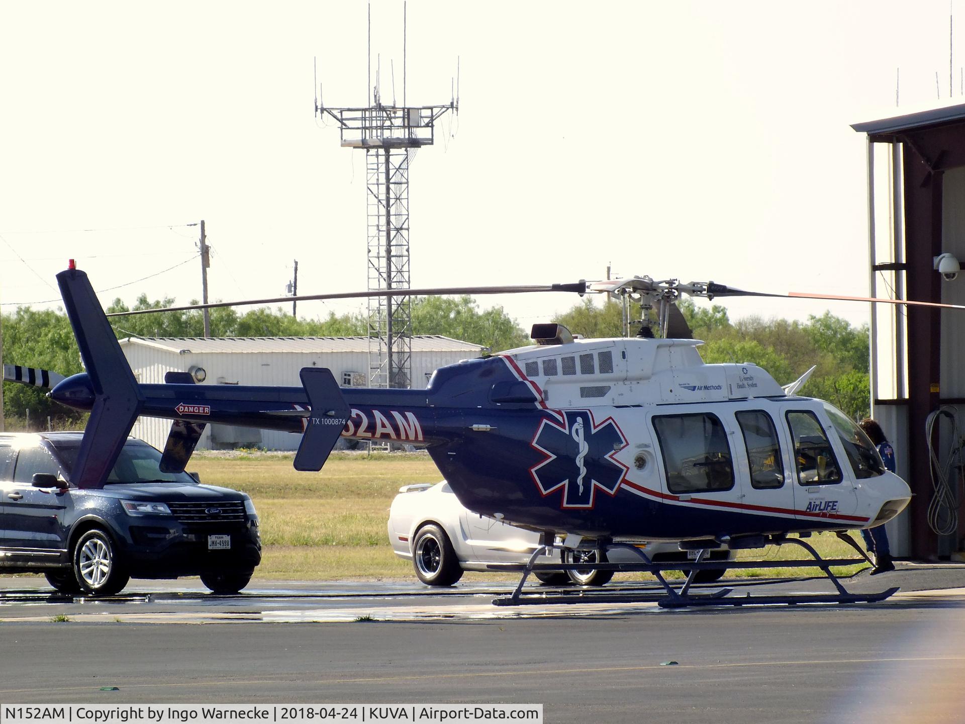 N152AM, Bell 407 C/N 54049, Bell 407 at Garner Field airport, Uvalde TX