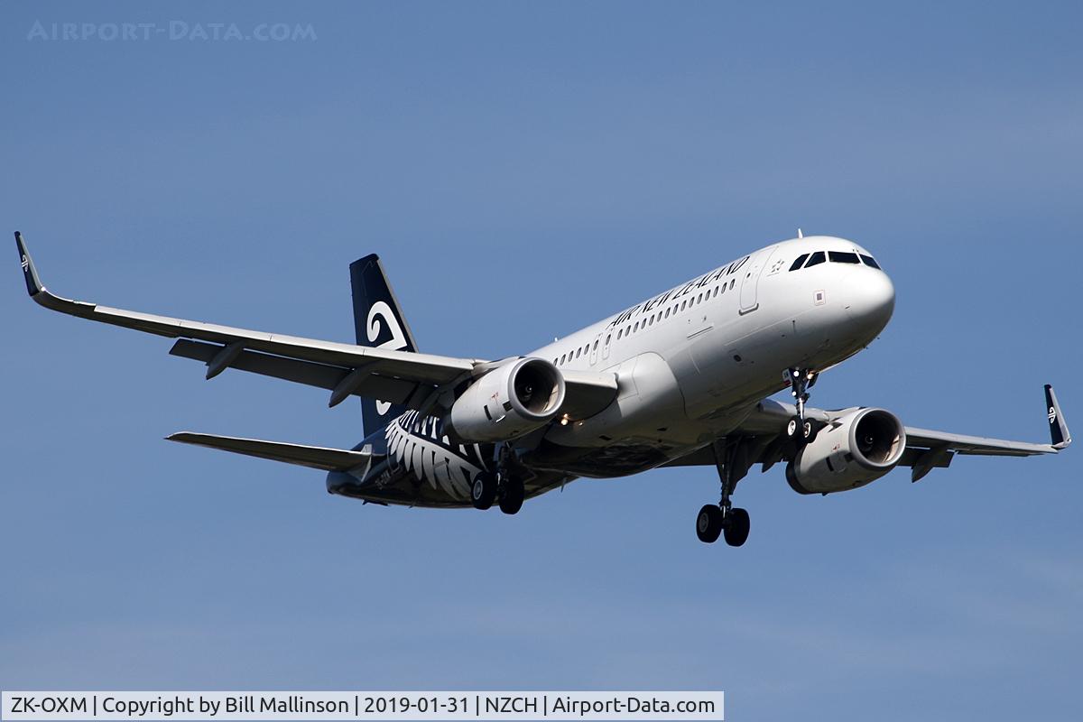 ZK-OXM, 2016 Airbus A320-232 C/N 7362, NZ527 from AKL