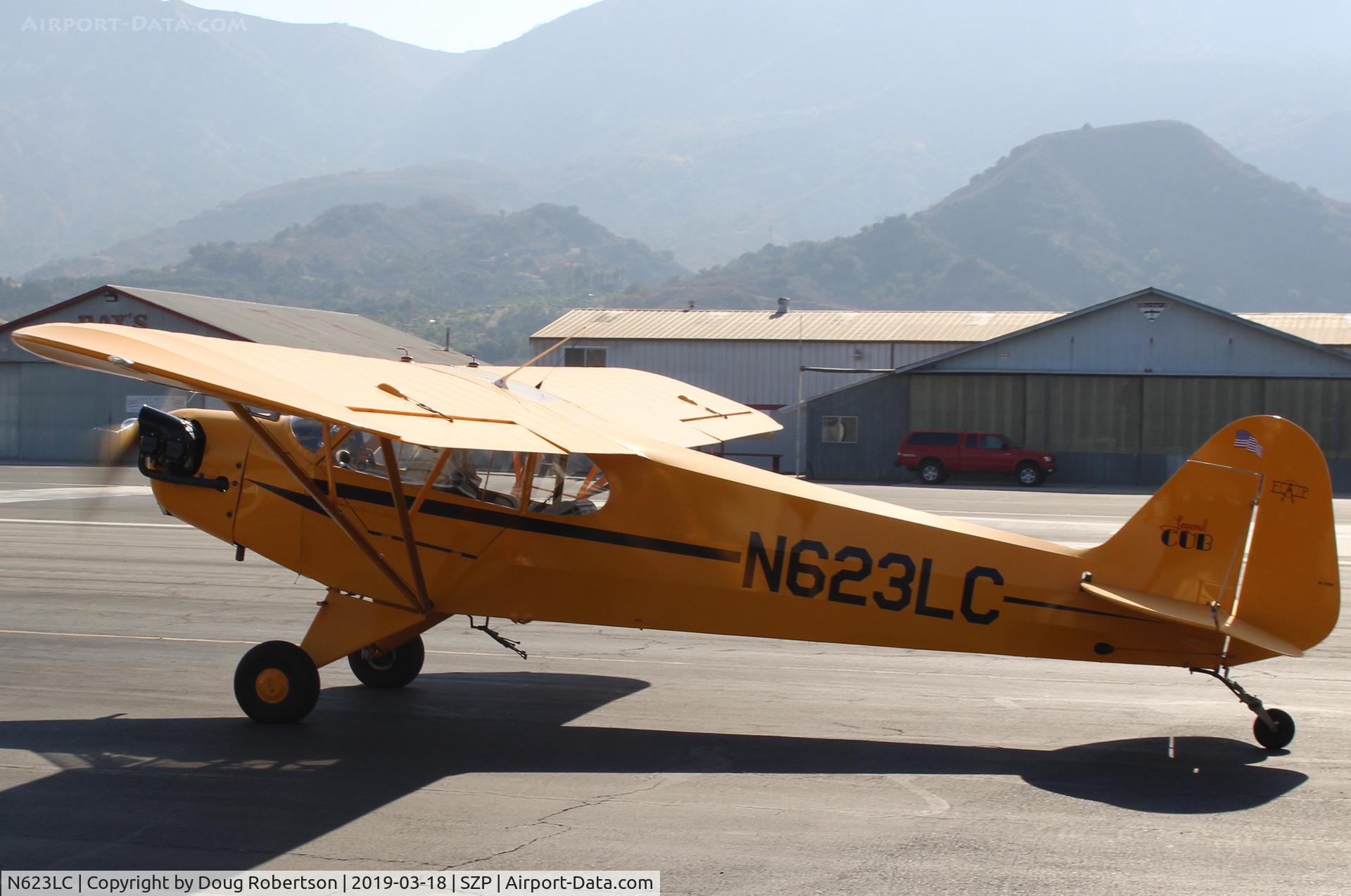 N623LC, 2006 American Legend AL3C-100 C/N AL-1024, 2006 American Legend AL3C-100 CUB, Continental O-200 100 Hp open cowl version, taxi to Runway 22