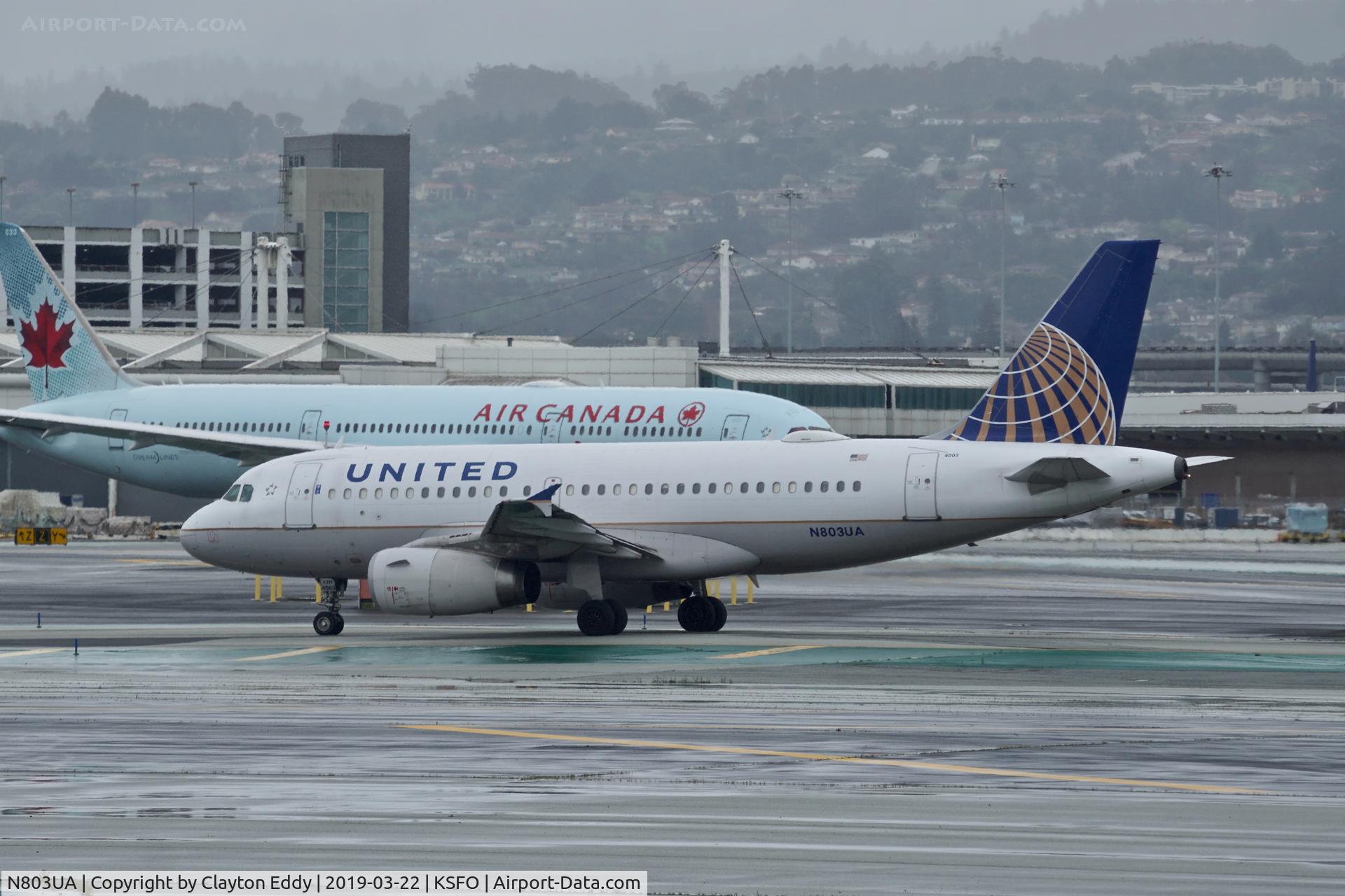 N803UA, 1997 Airbus A319-131 C/N 748, SFO 2019.