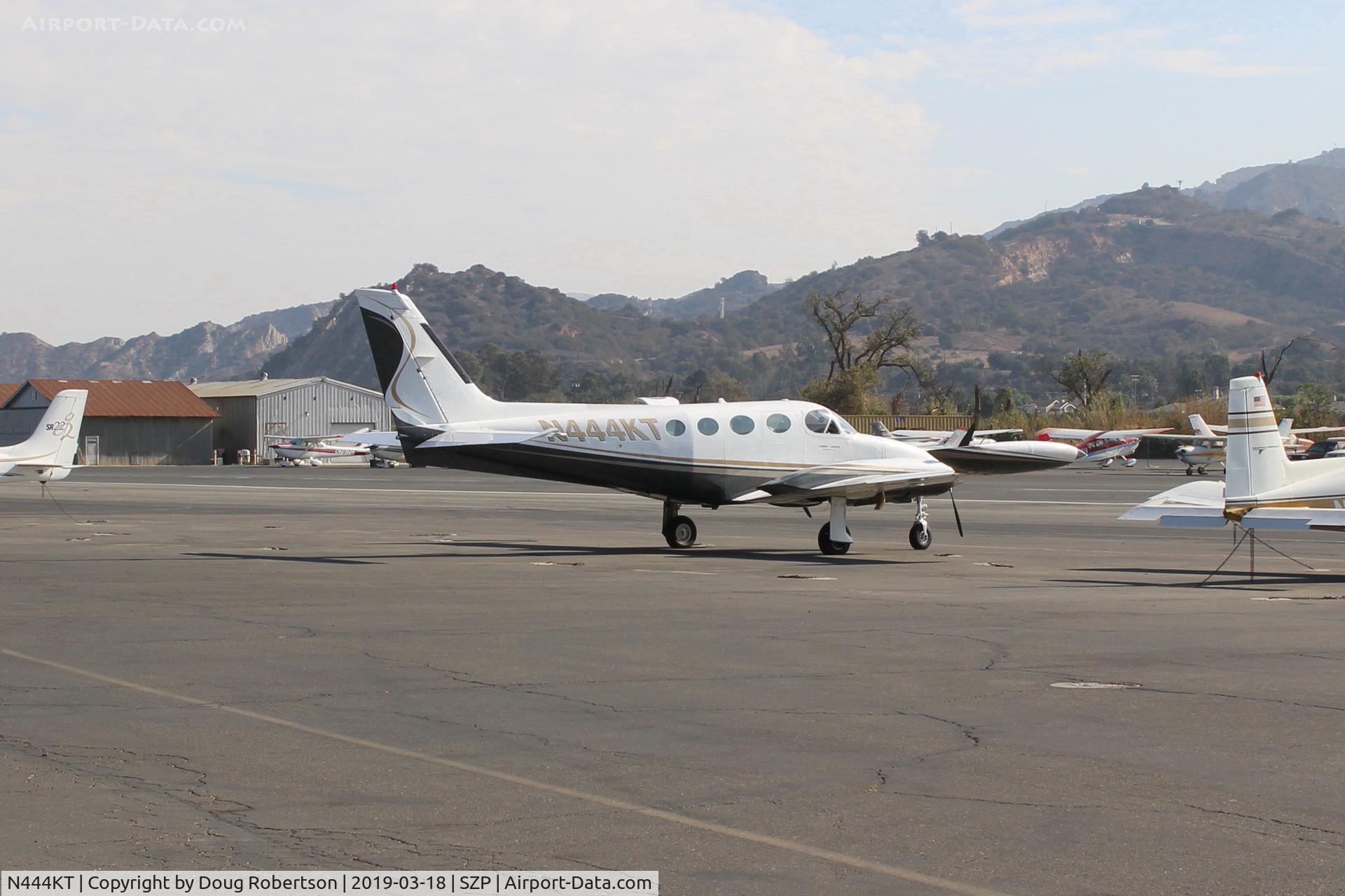 N444KT, 1981 Cessna 340A C/N 340A1235, 1981 Cessna 340A, two Continental TSIO-520K 310 Hp each, turbocharged and pressurized, tip tanks standard. On transient ramp.
