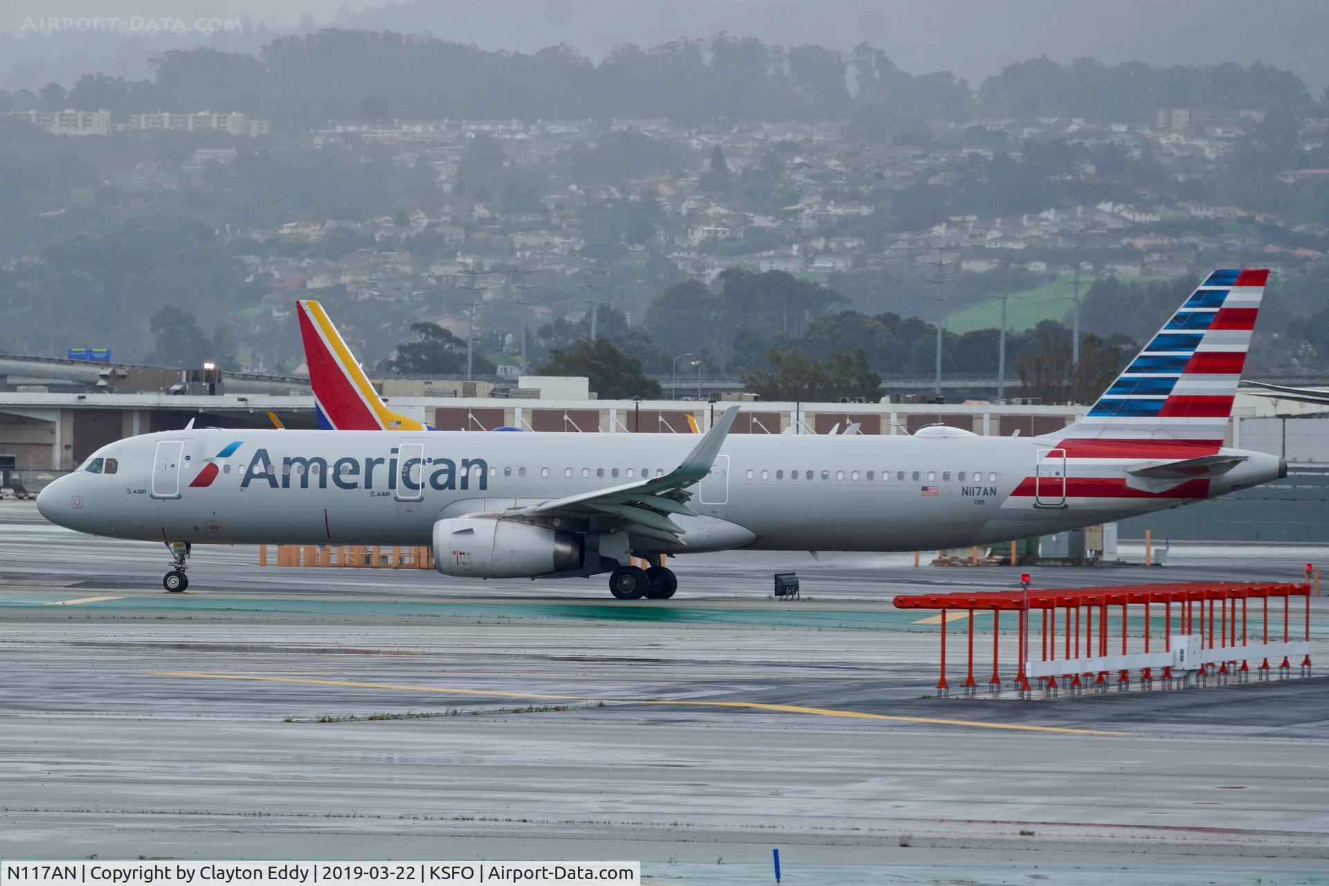 N117AN, 2014 Airbus A321-231 C/N 6094, SFO 2019.